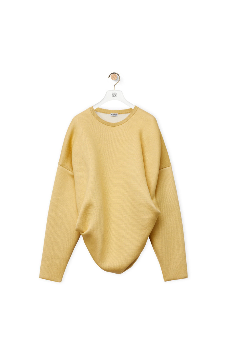 Draped sweater in silk and cashmere 1