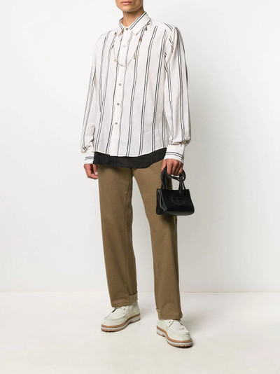 Ann Demeulemeester striped long-sleeve shirt outlook