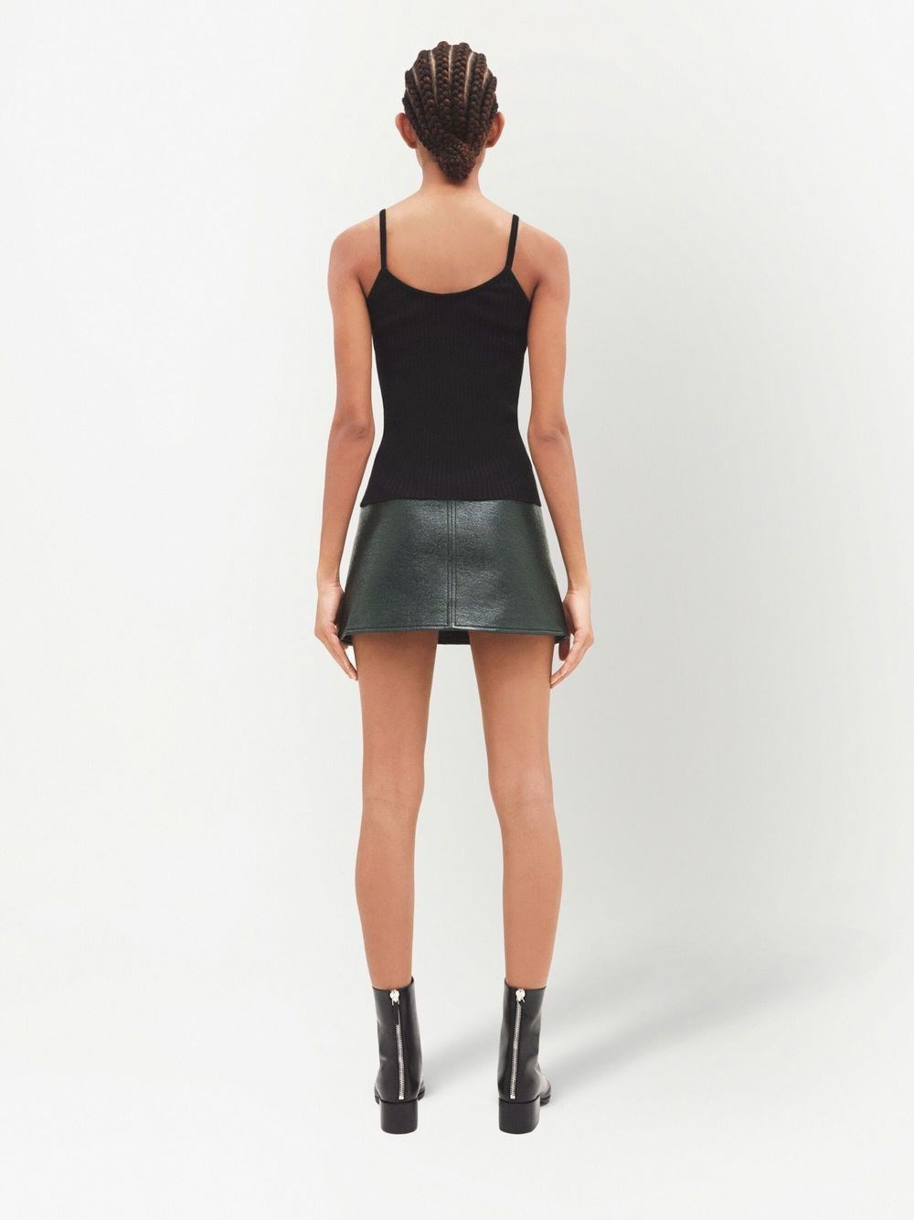 Logo knitted tank top - 4