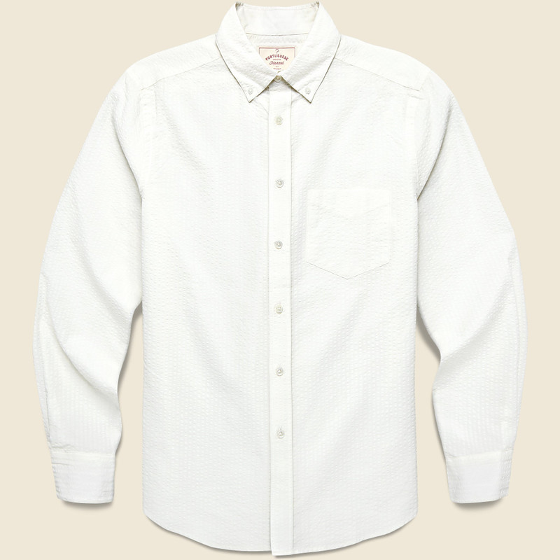 Pacifico Seersucker Shirt - White 1