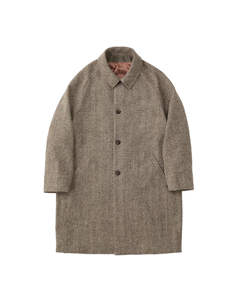 visvim REMI COAT HB TWEED BROWN | REVERSIBLE