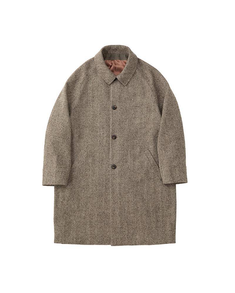 REMI COAT HB TWEED BROWN 1