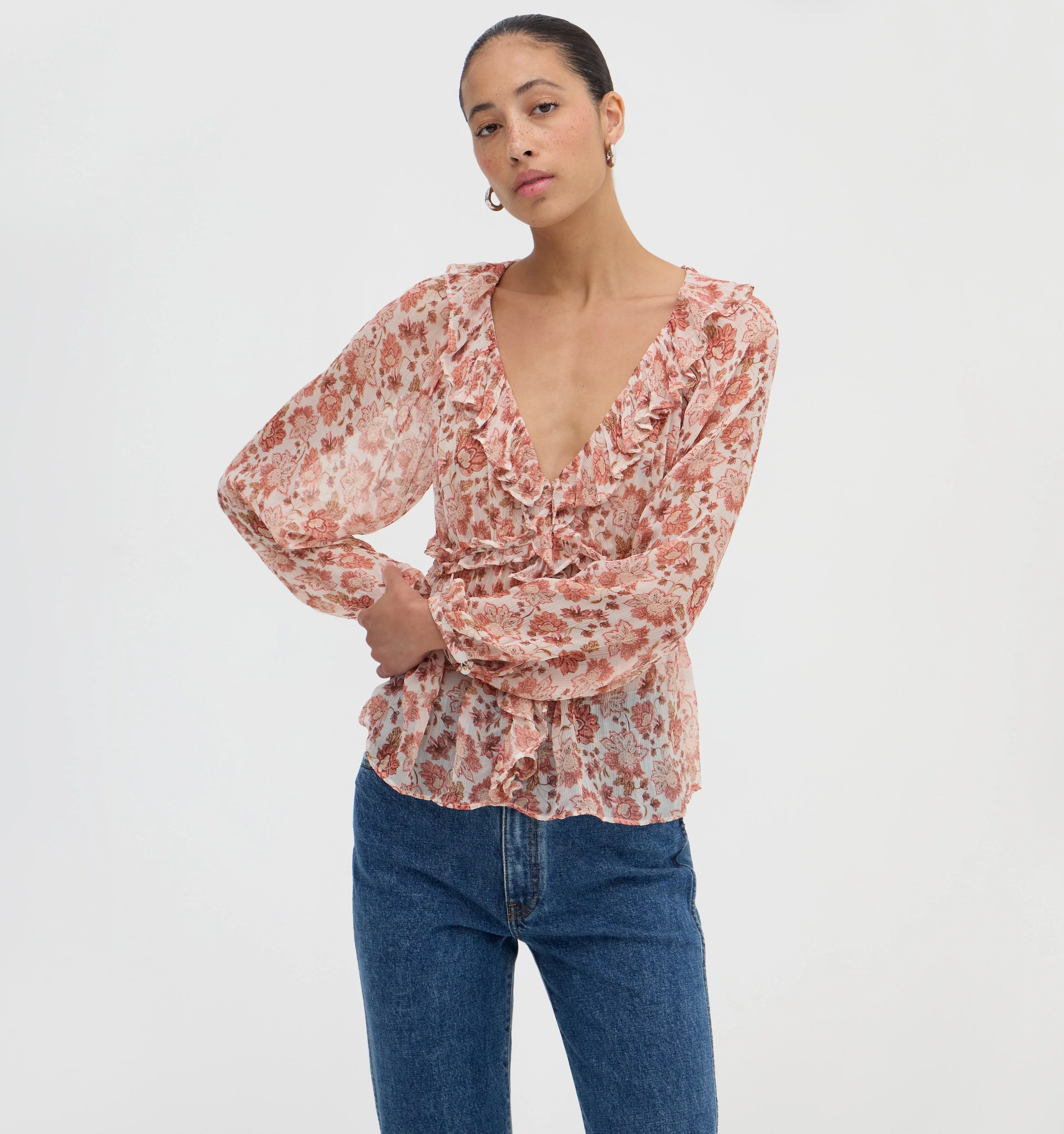 The Odette Top - Meadowbrook Floral - 1