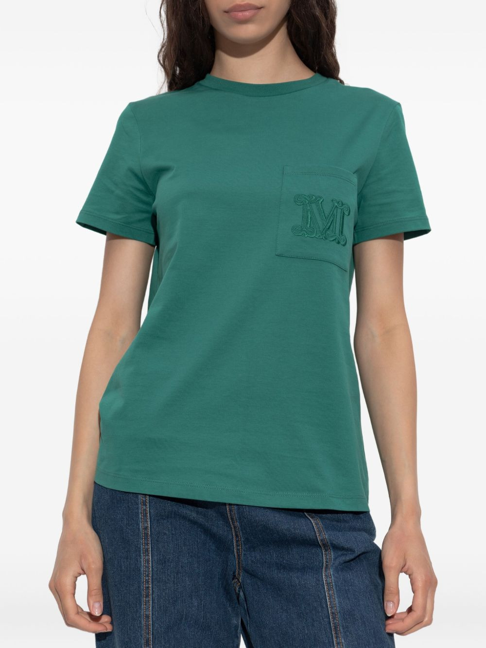 embroidered-logo T-shirt - 3