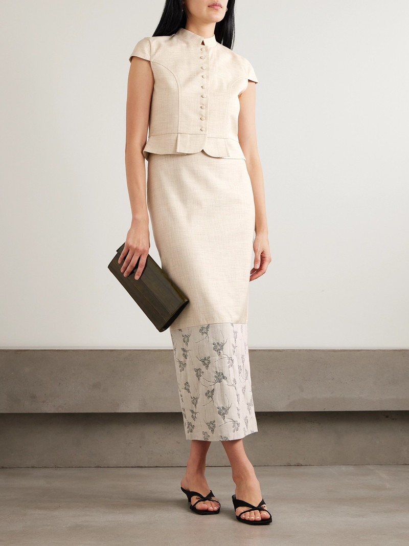 DESTREE Amoako Paneled Woven Top outlook