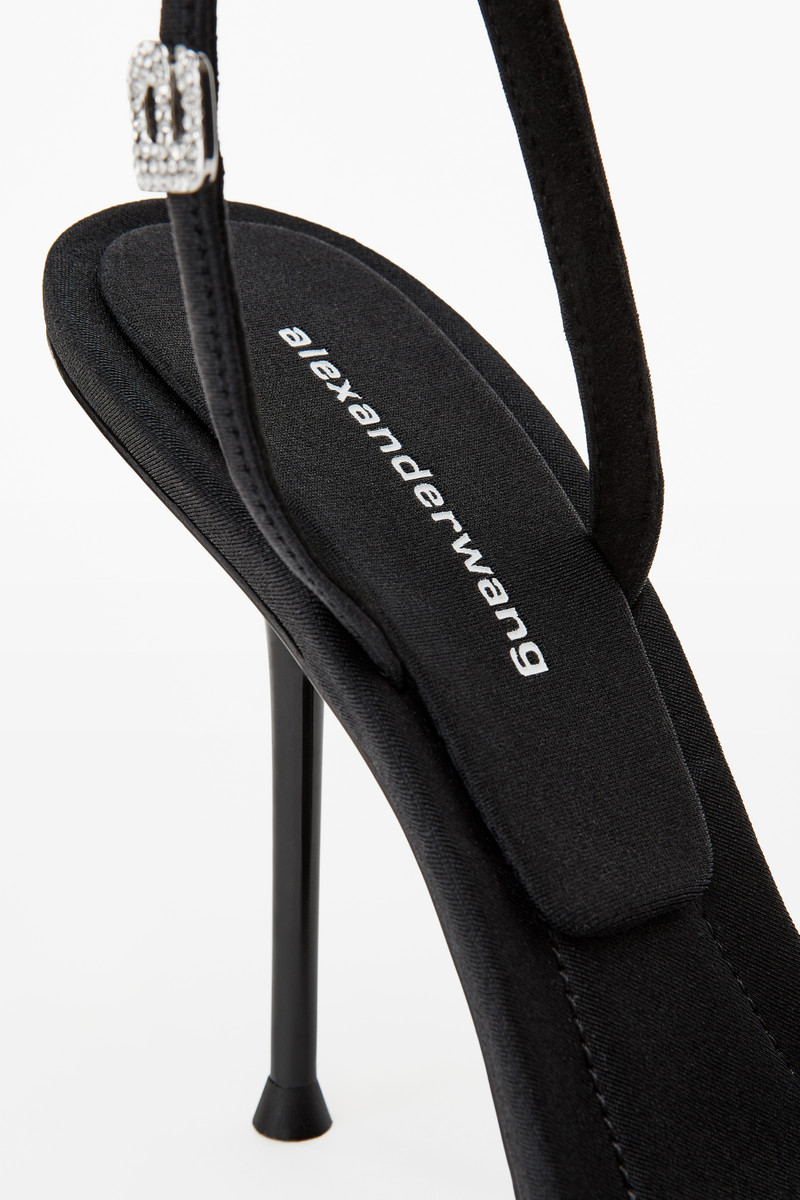 JULIE CRYSTAL LOGO SANDAL IN NYLON 2
