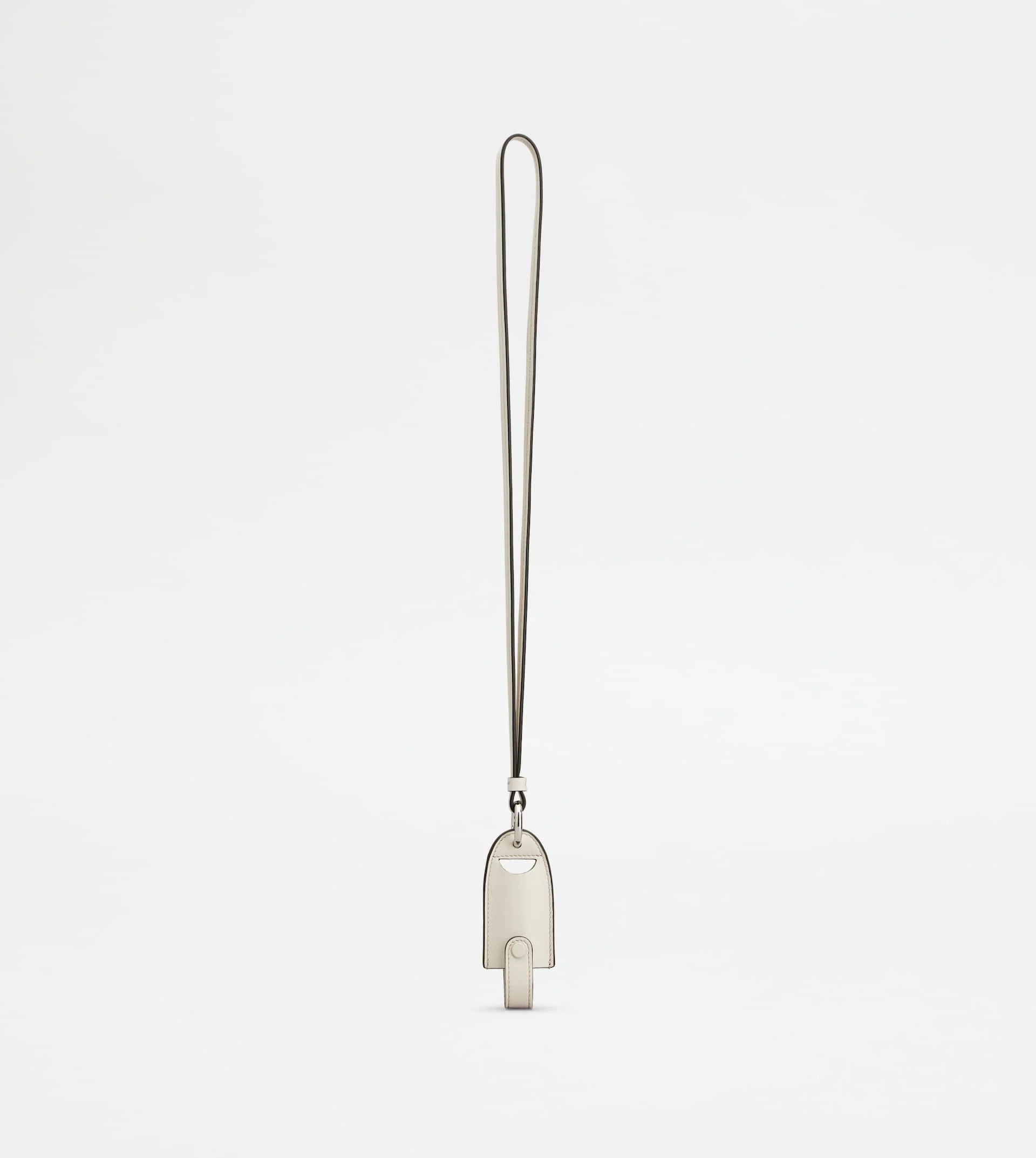 NECK LIPSTICK HOLDER IN LEATHER - WHITE - 1