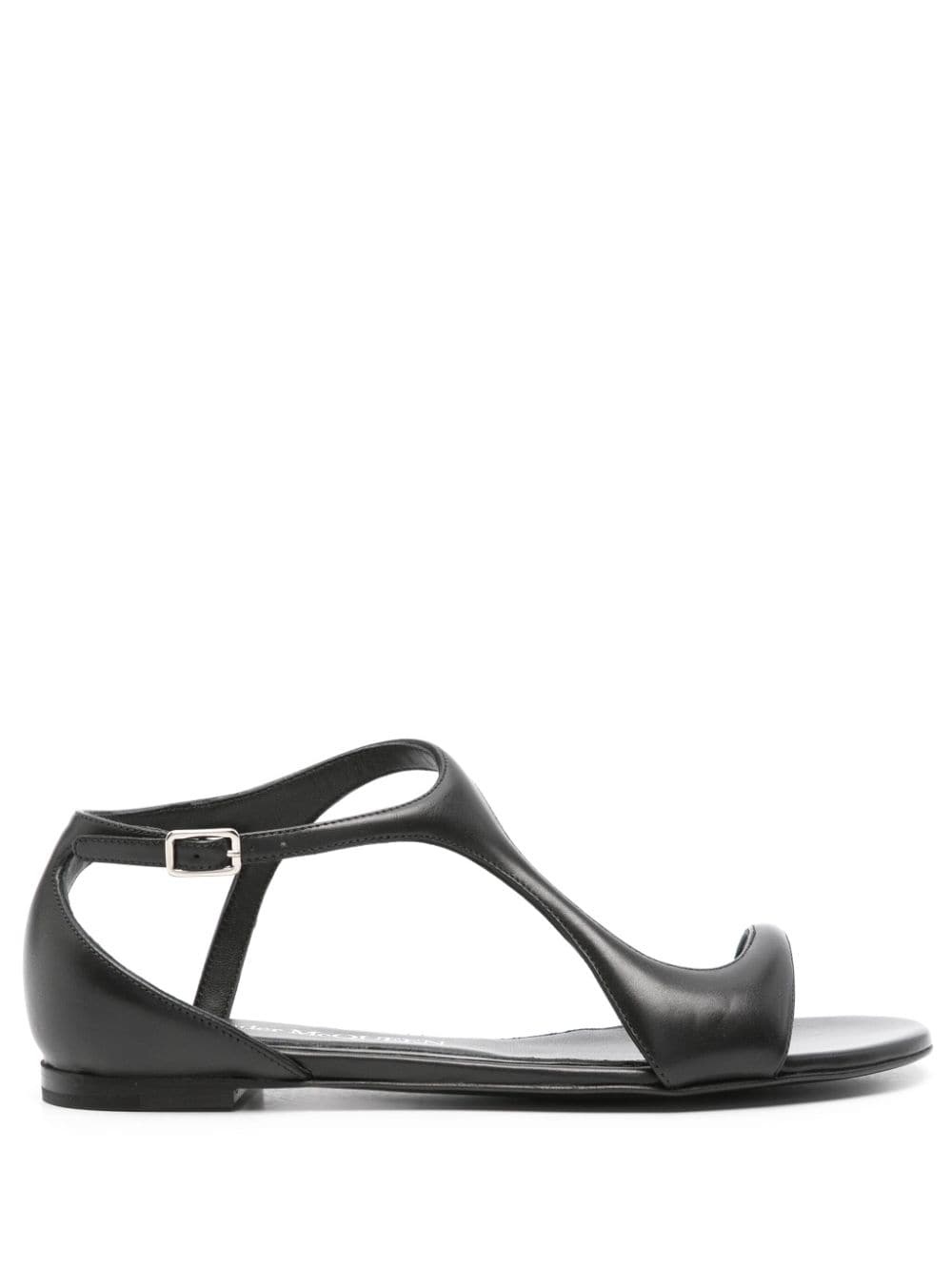 leather flat sandals - 1