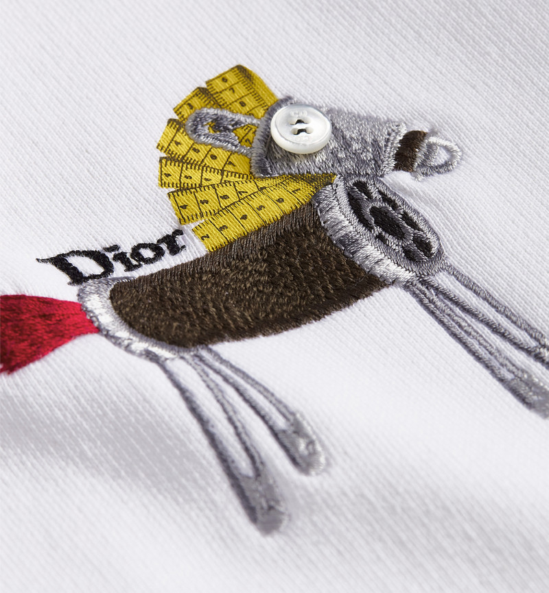 Zipped Hooded Sweatshirt with Horse Embroidery and Print, Relaxed Fit 6