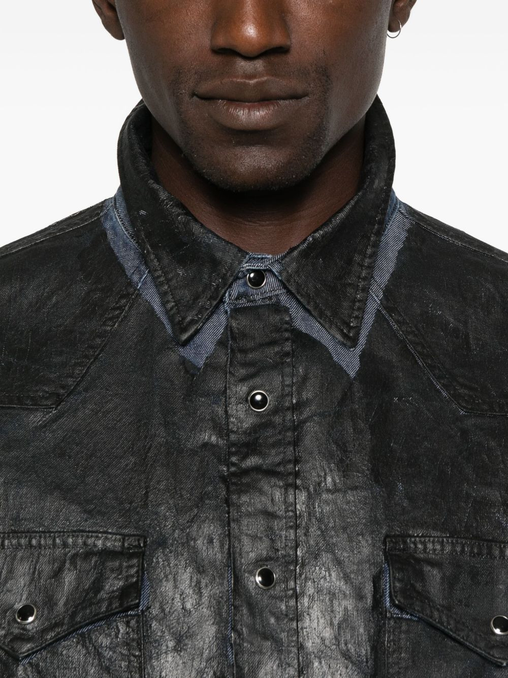 double-pockets cotton shirt - 5