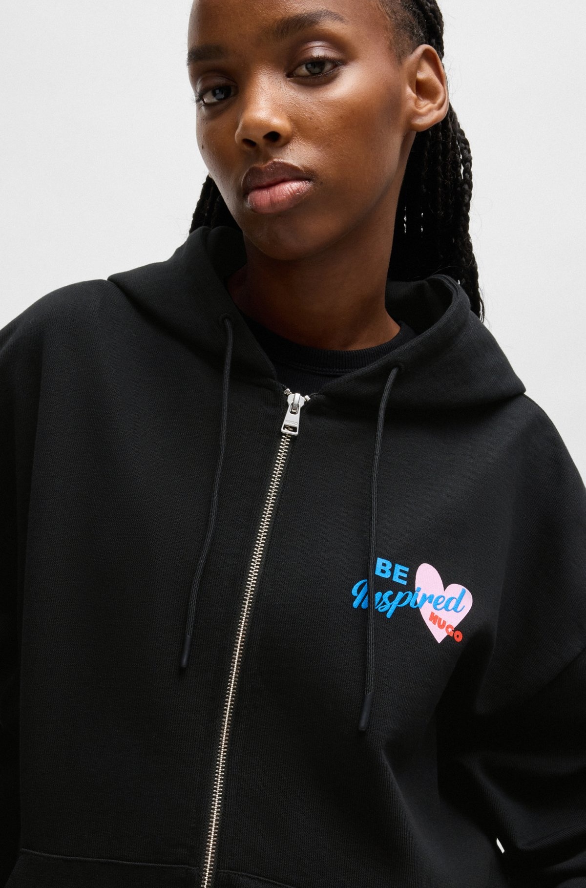COTTON-TERRY ZIP-UP HOODIE WITH SEASONAL ARTWORK - 5