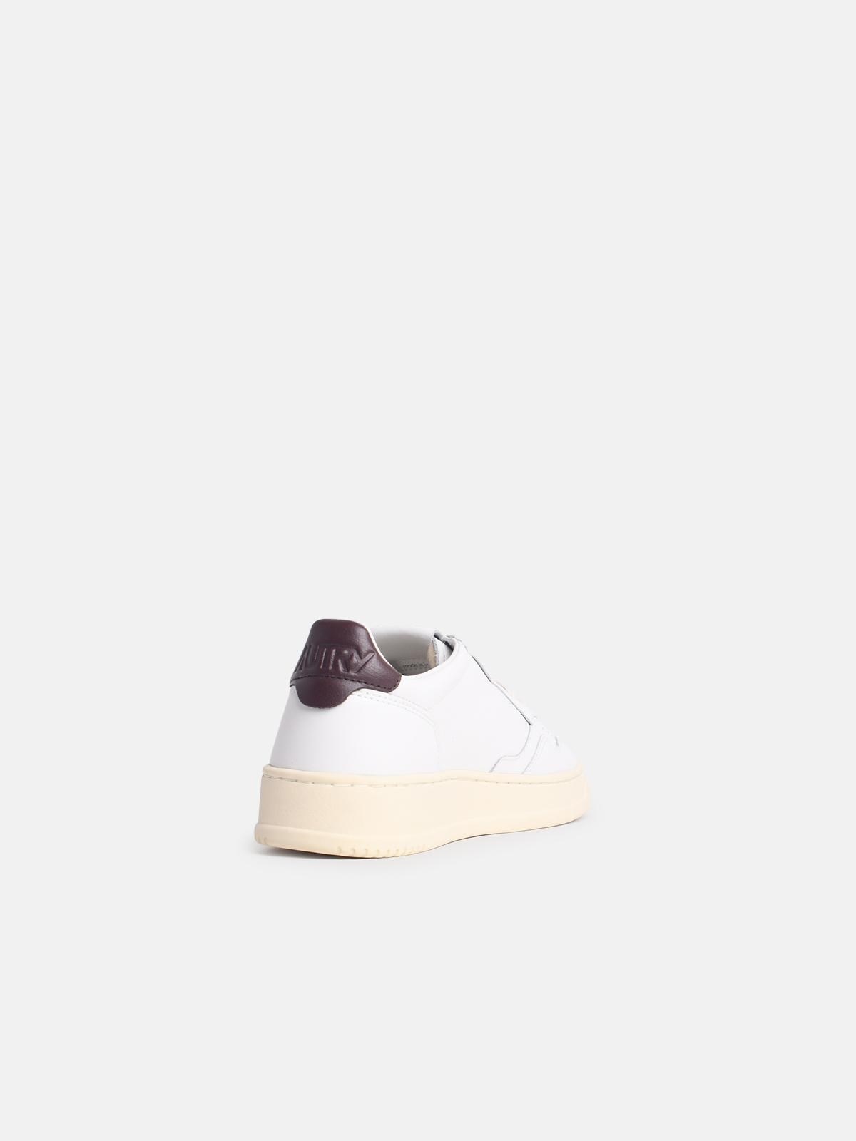 'MEDIALIST' WHITE LEATHER SNEAKERS - 3