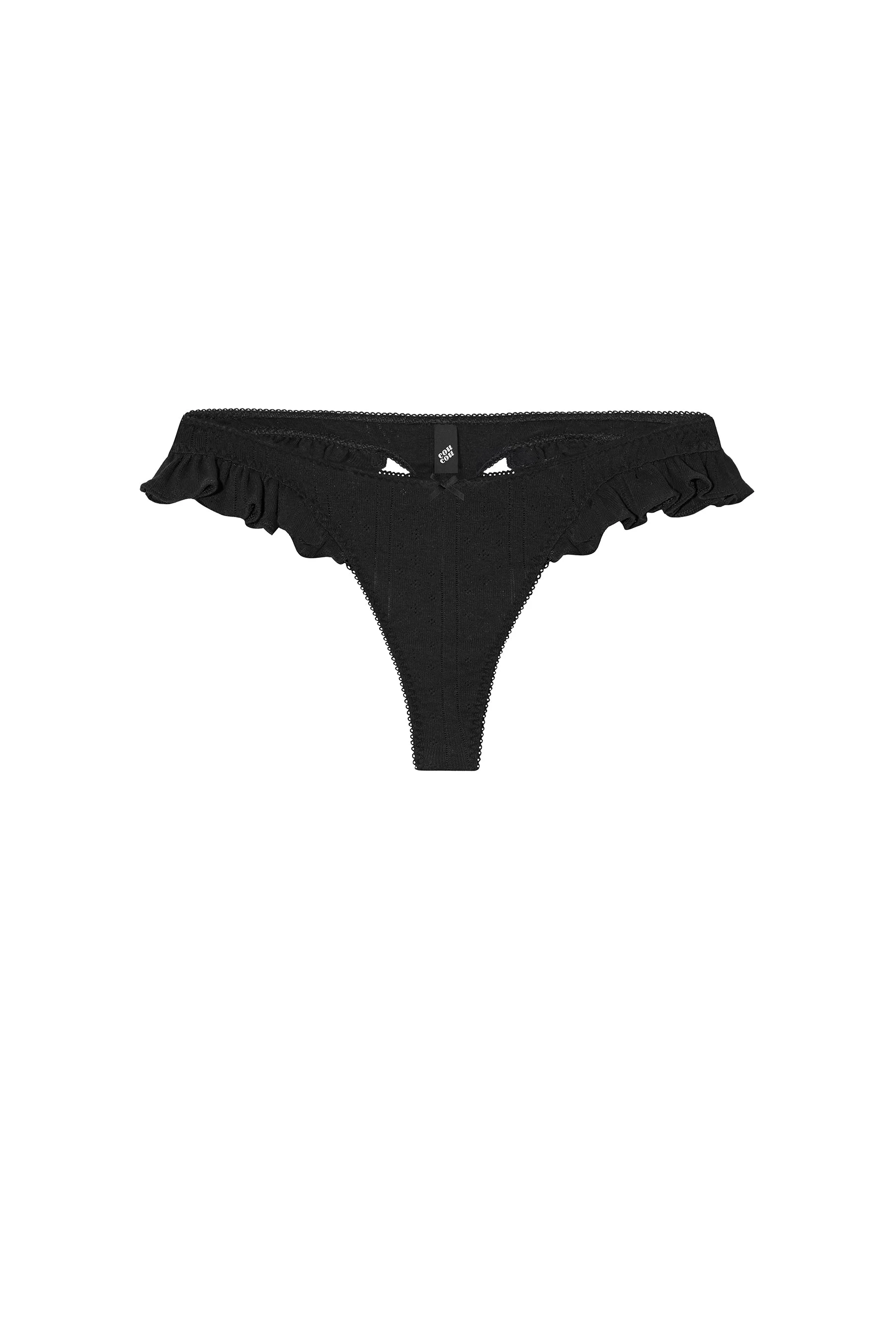 The Butterfly Thong Black - 1