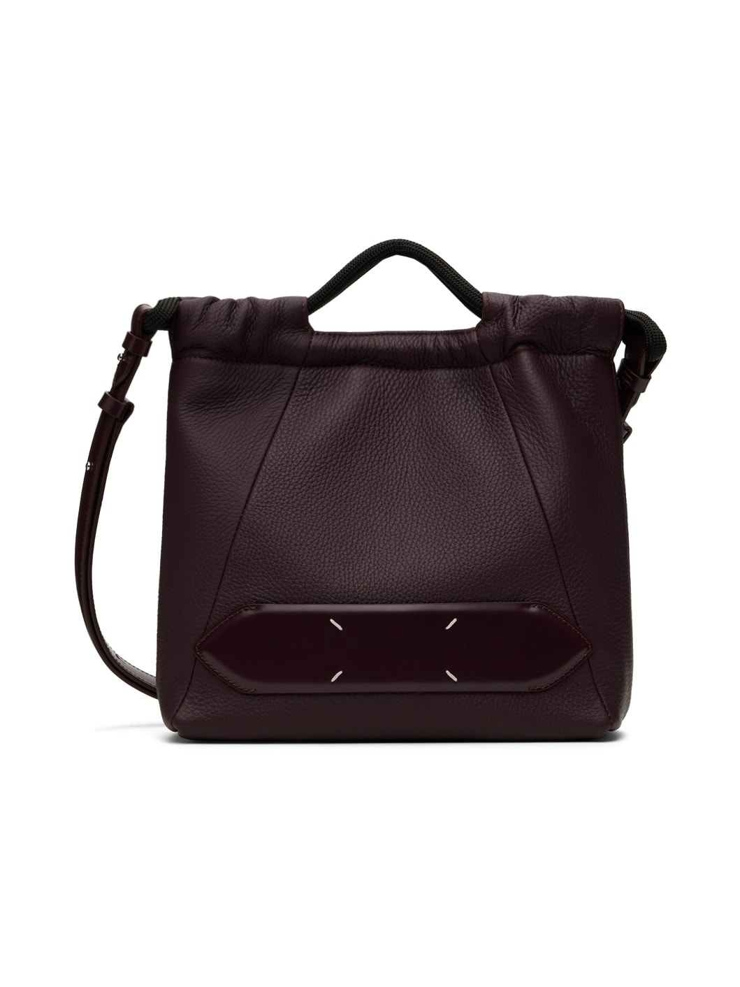Maison Margiela Burgundy Soft 5AC Drawstring Small Bag