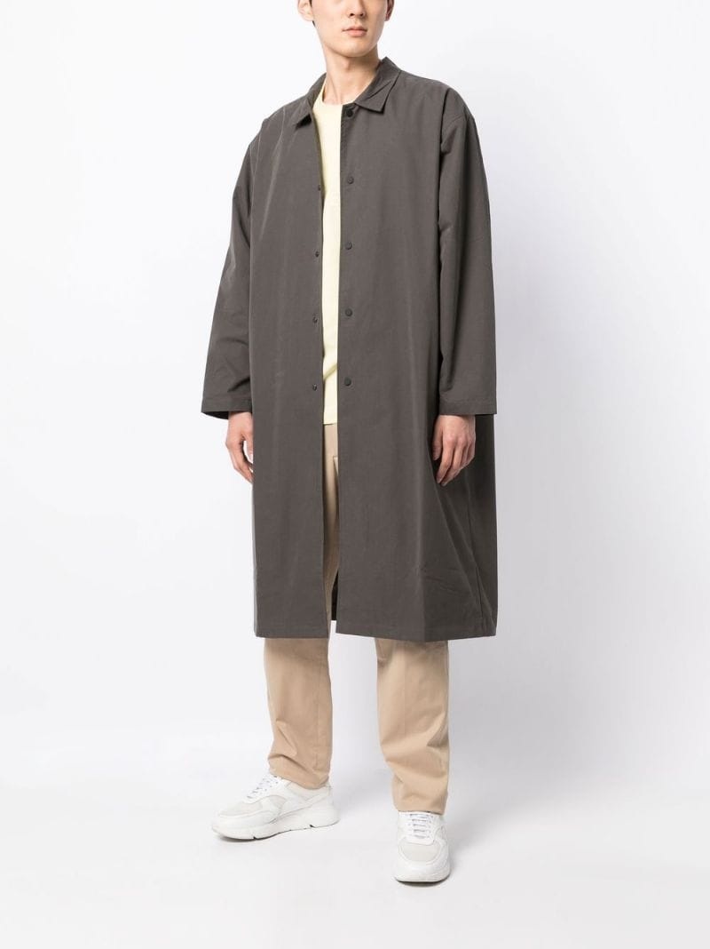 cotton-blend shirt-coat - 2