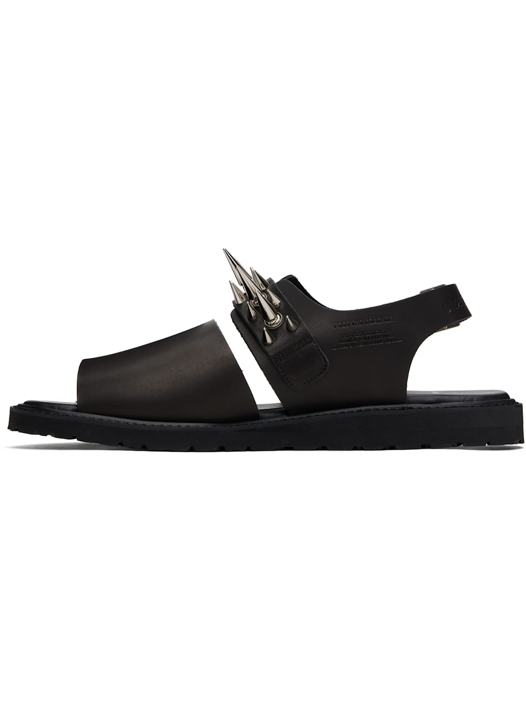 Black foot the coacher Edition Spike Studded Sandals - 3