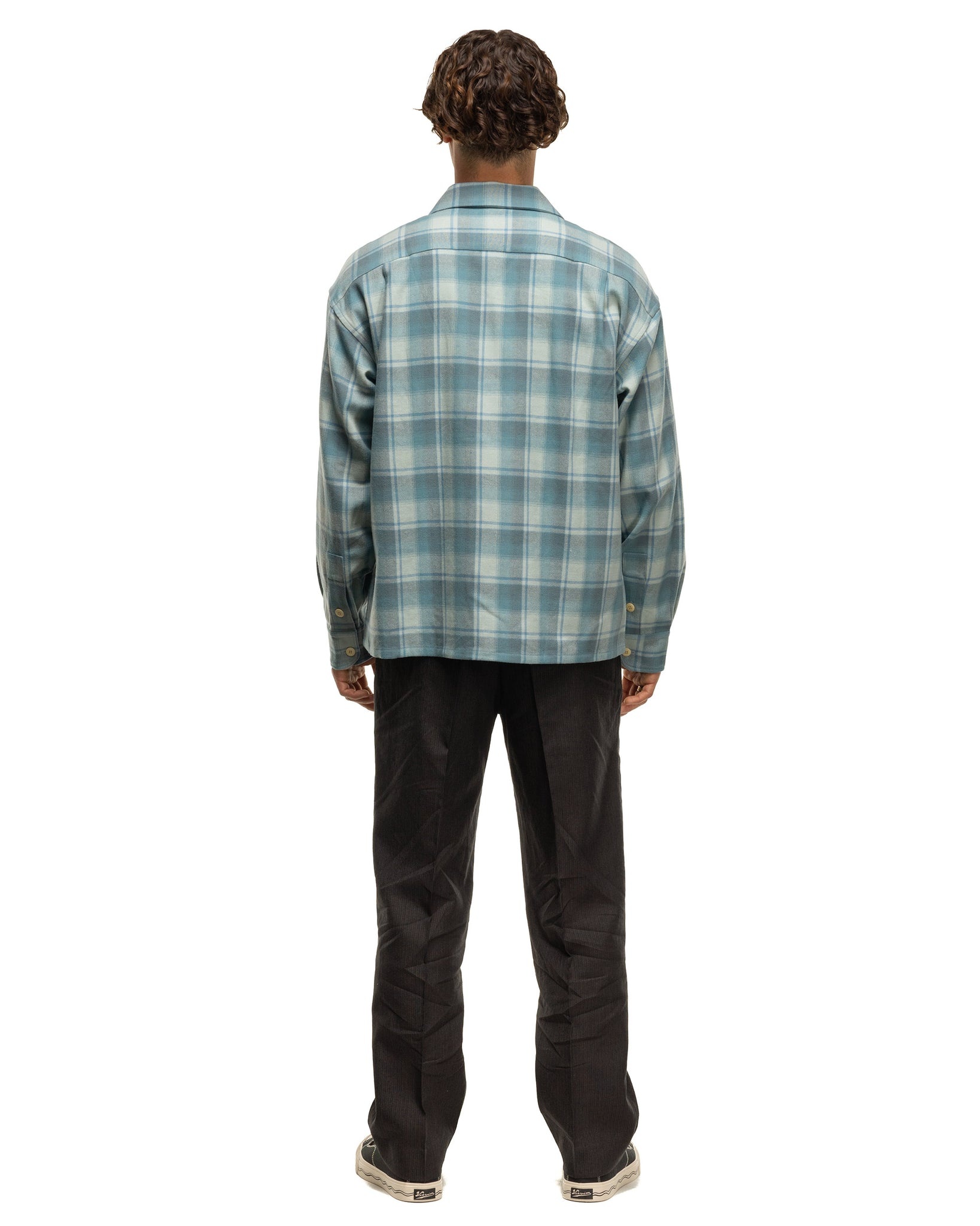 visvim Oc Palmer Shirt L/S Check Blue | havenshop | REVERSIBLE