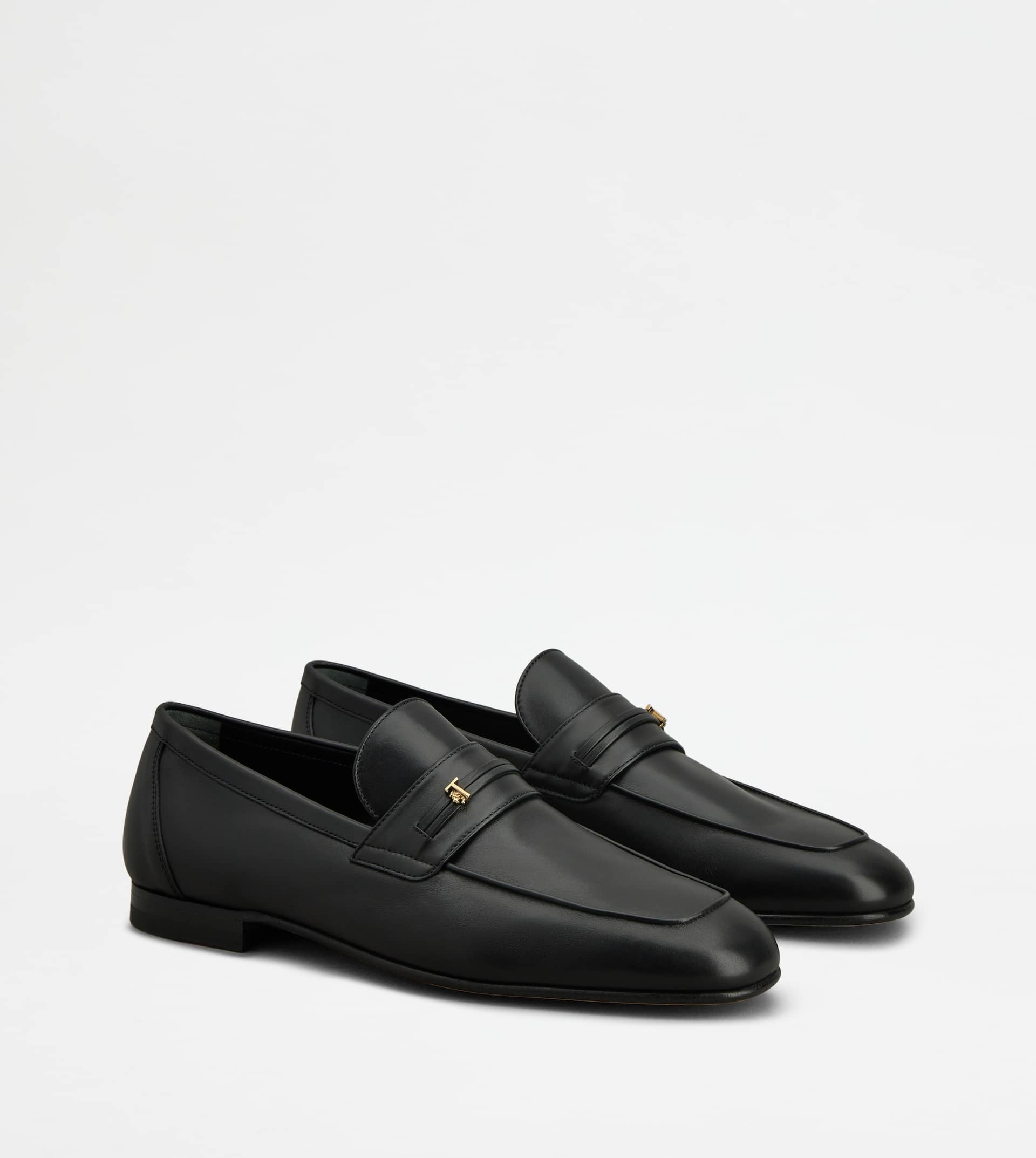 LOAFERS IN LEATHER - BLACK - 3