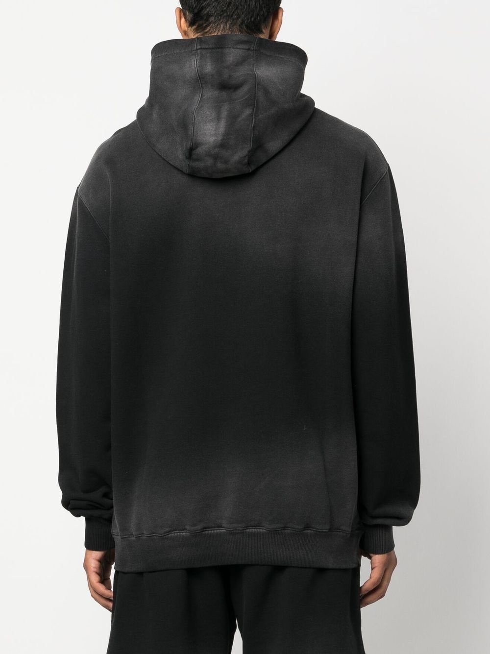 Gradient logo-print hoodie - 4