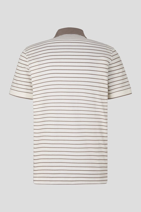 Duncan polo shirt in Off-white/Taupe - 5