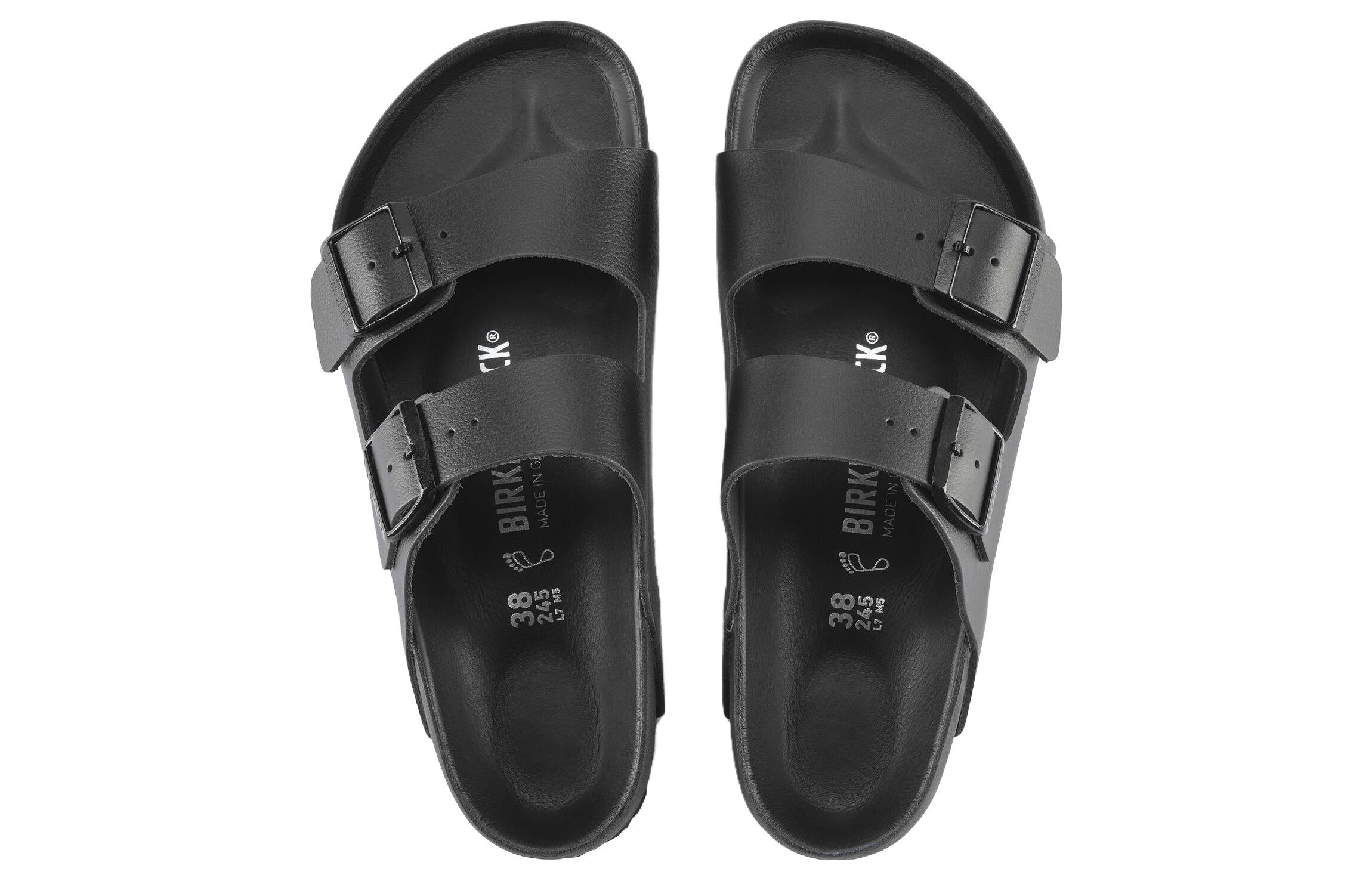 Birkenstock Arizona Natural Leather Sandals 'Black' 1022438 - 4