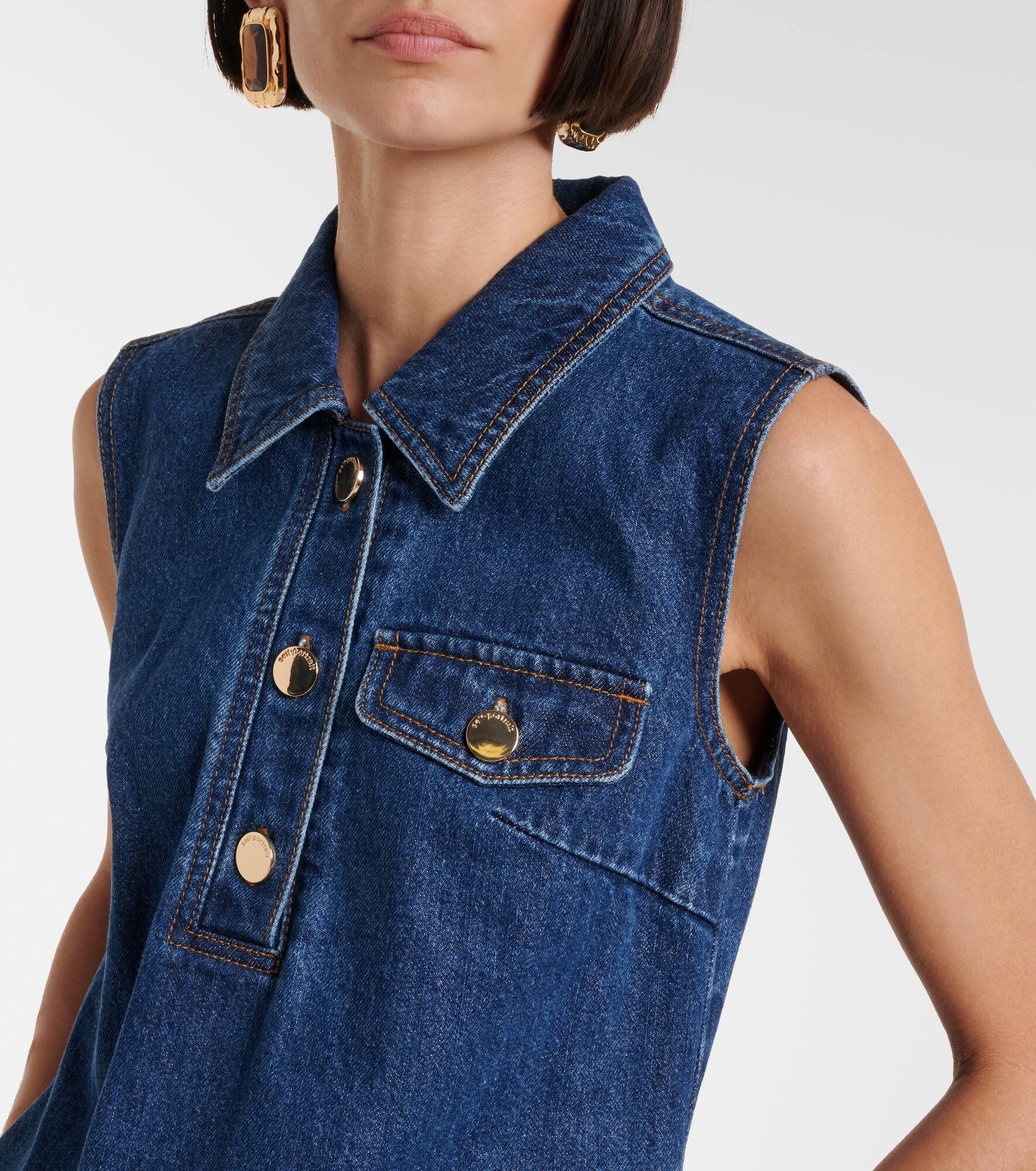 Denim minidress - 4