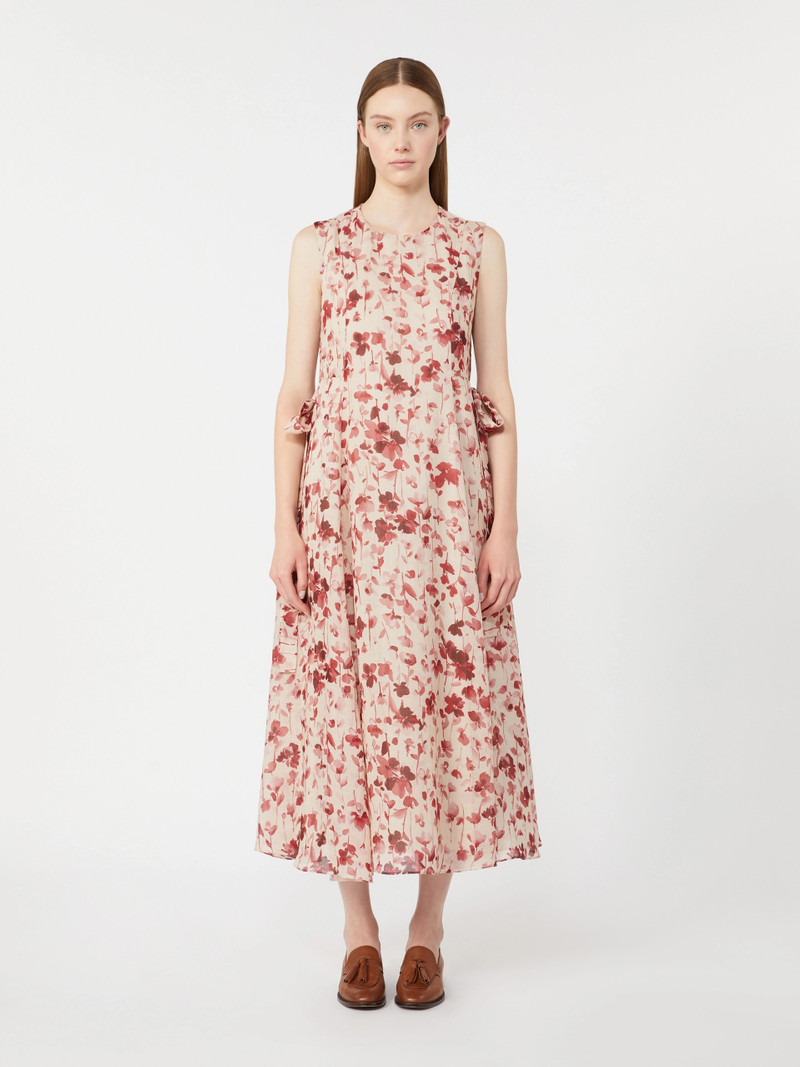 ALIBI Printed ramie canvas dress - PINK 3
