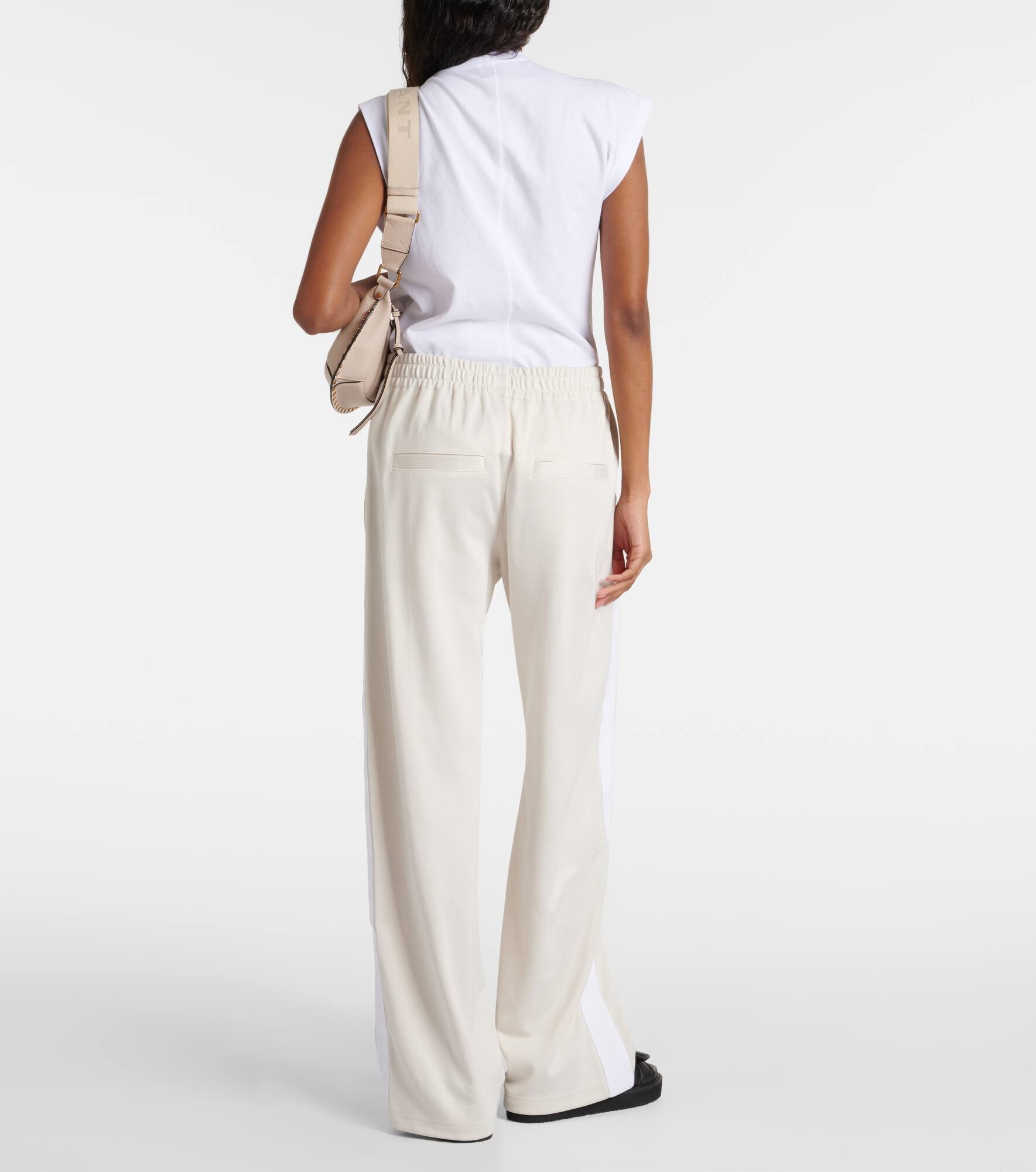 Roldy cotton-blend jersey sweatpants - 3