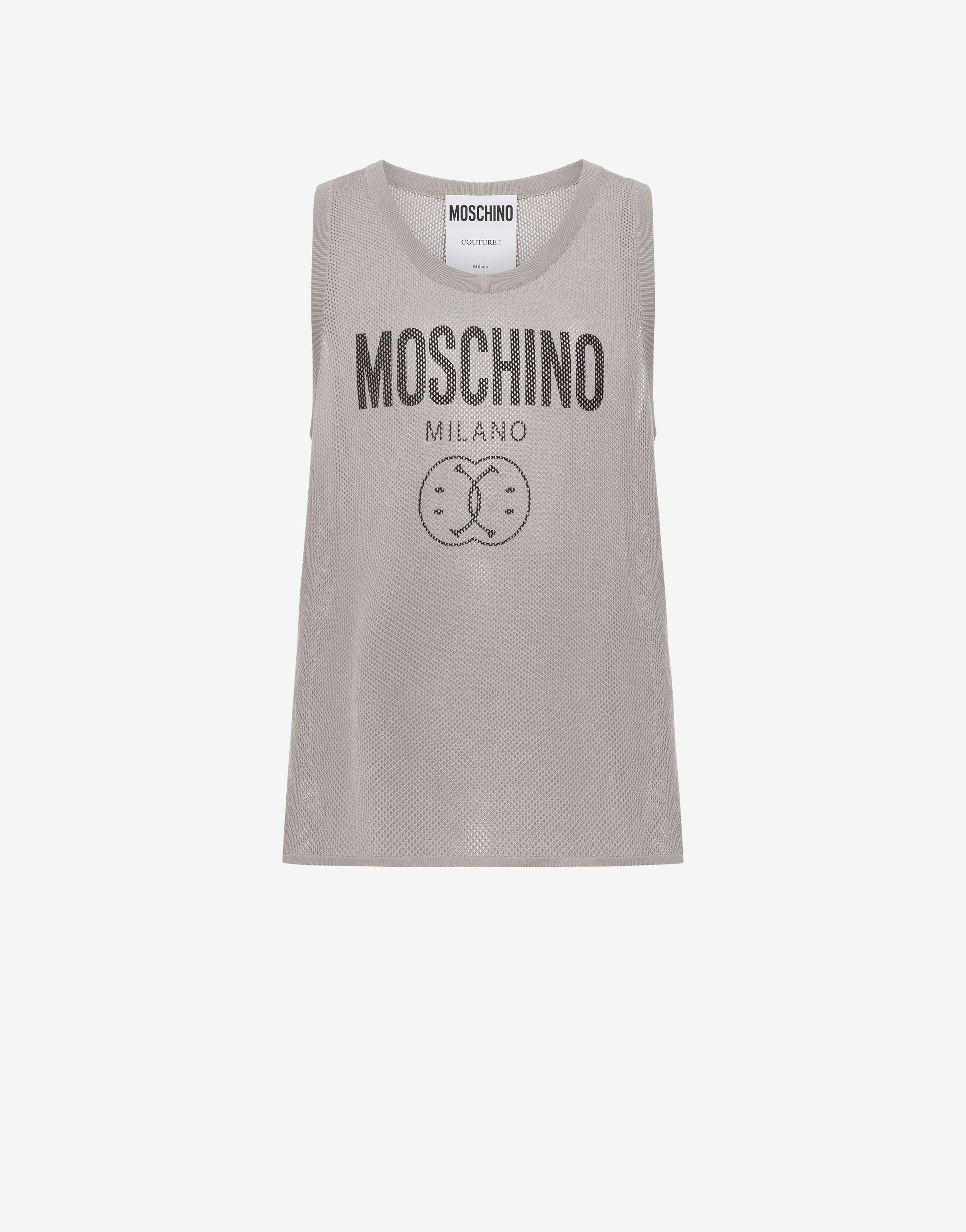 DOUBLE SMILEY® LOGO MESH VEST TOP - 1