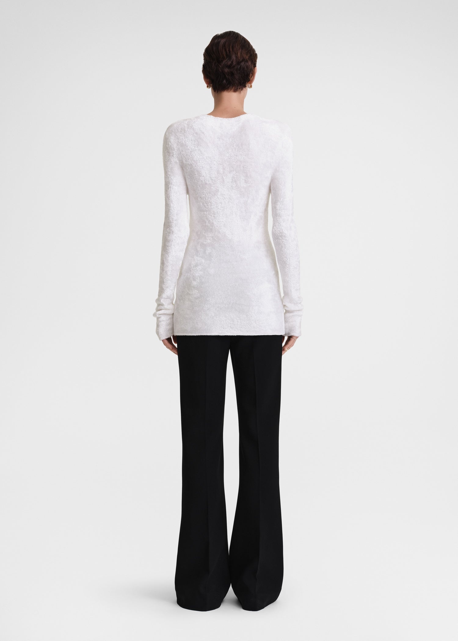 Slim chenille knit white - 4