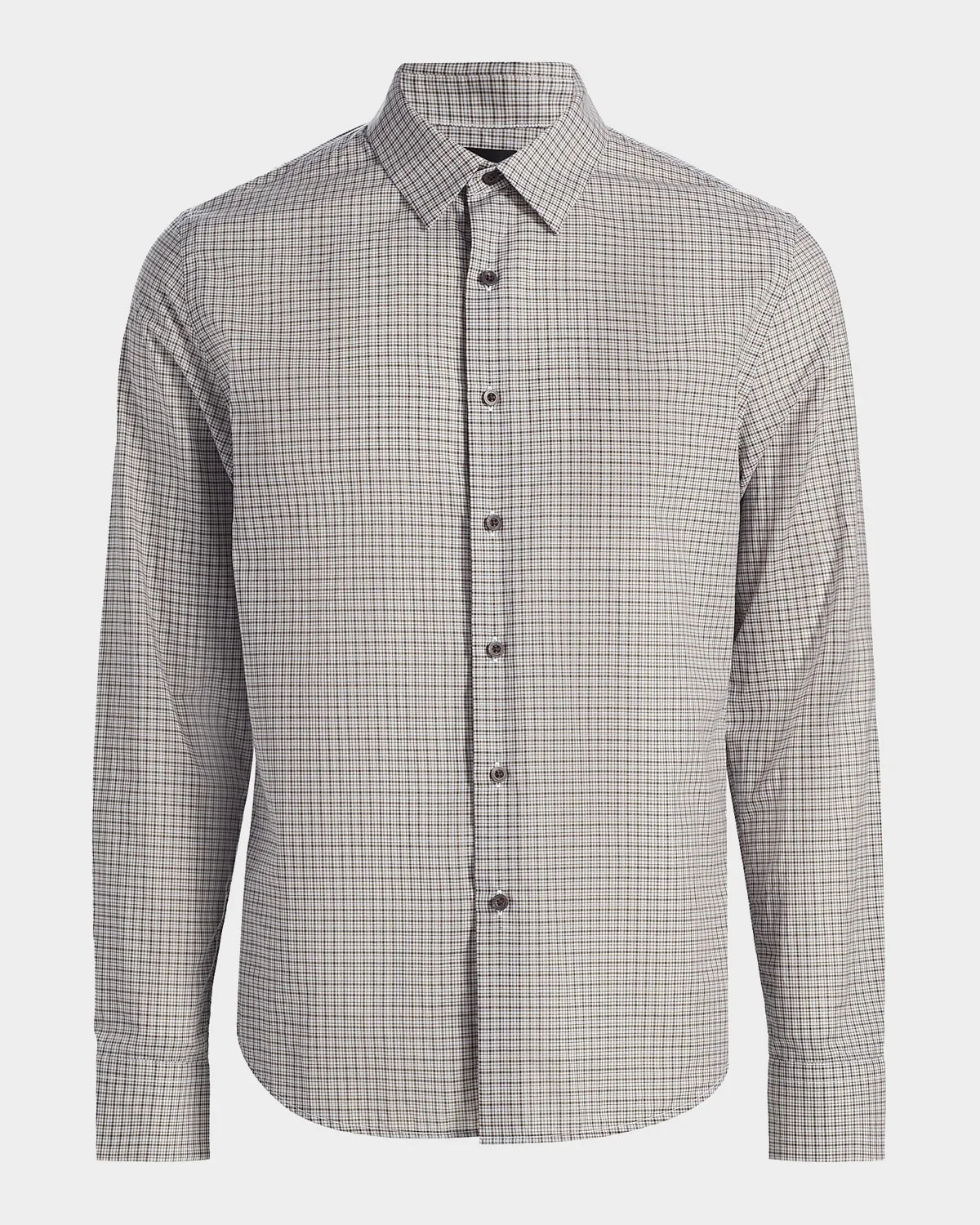Men's Condor Micro Plaid Cotton Shirt - 1