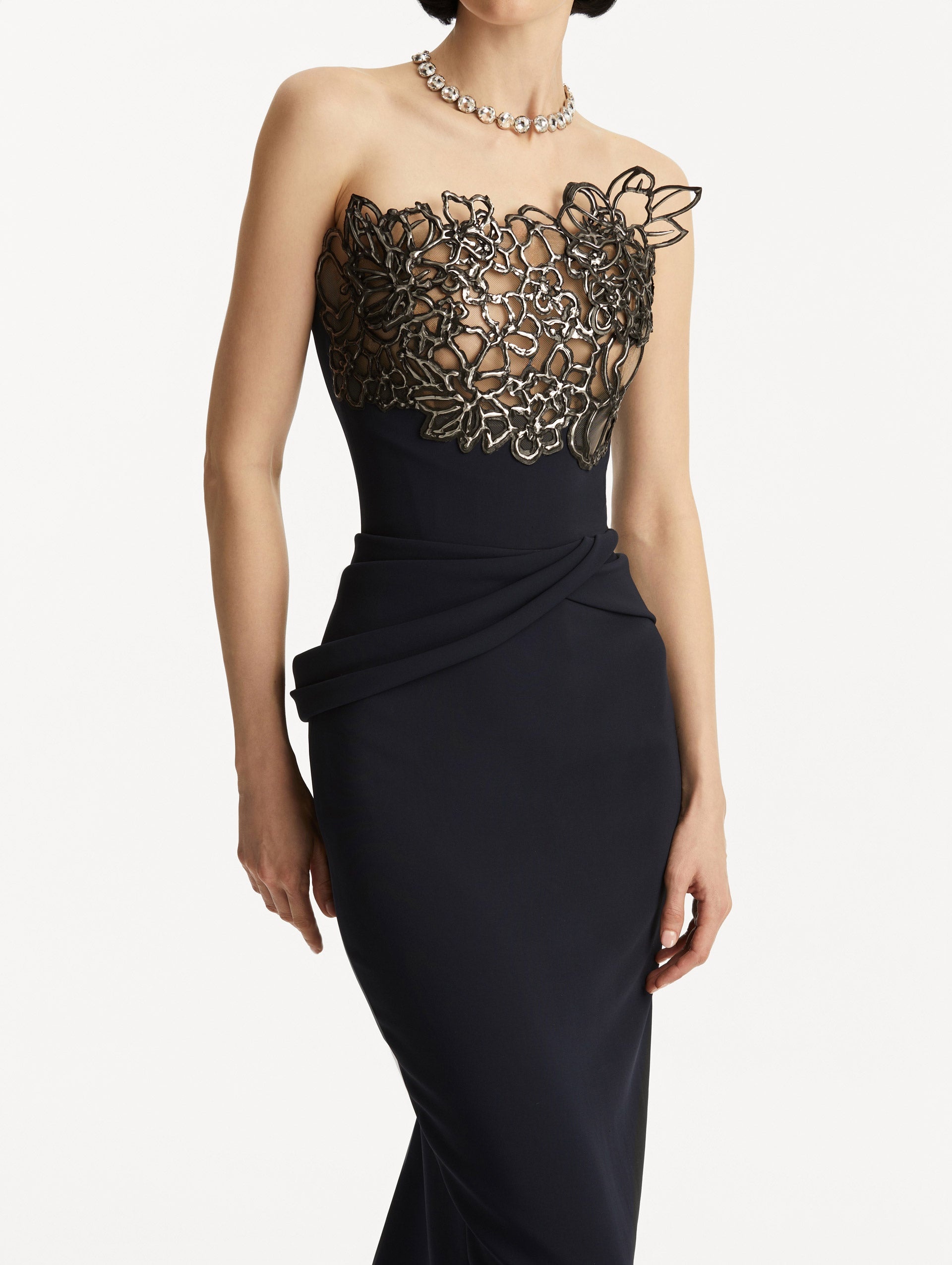 RUBBER LACE CADY GOWN - 5