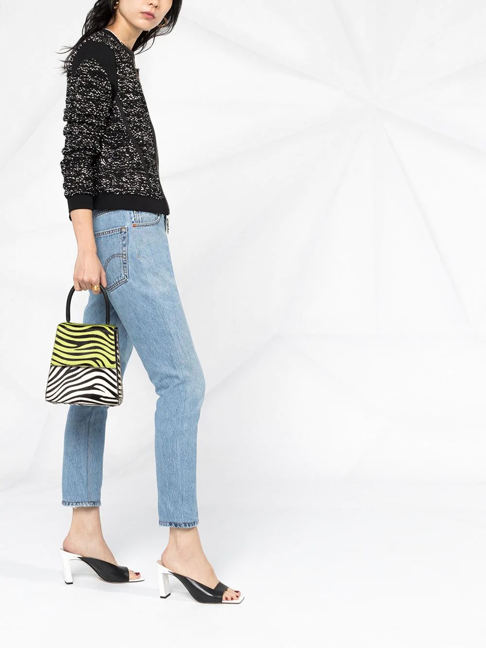 high-rise cropped jeans - 4