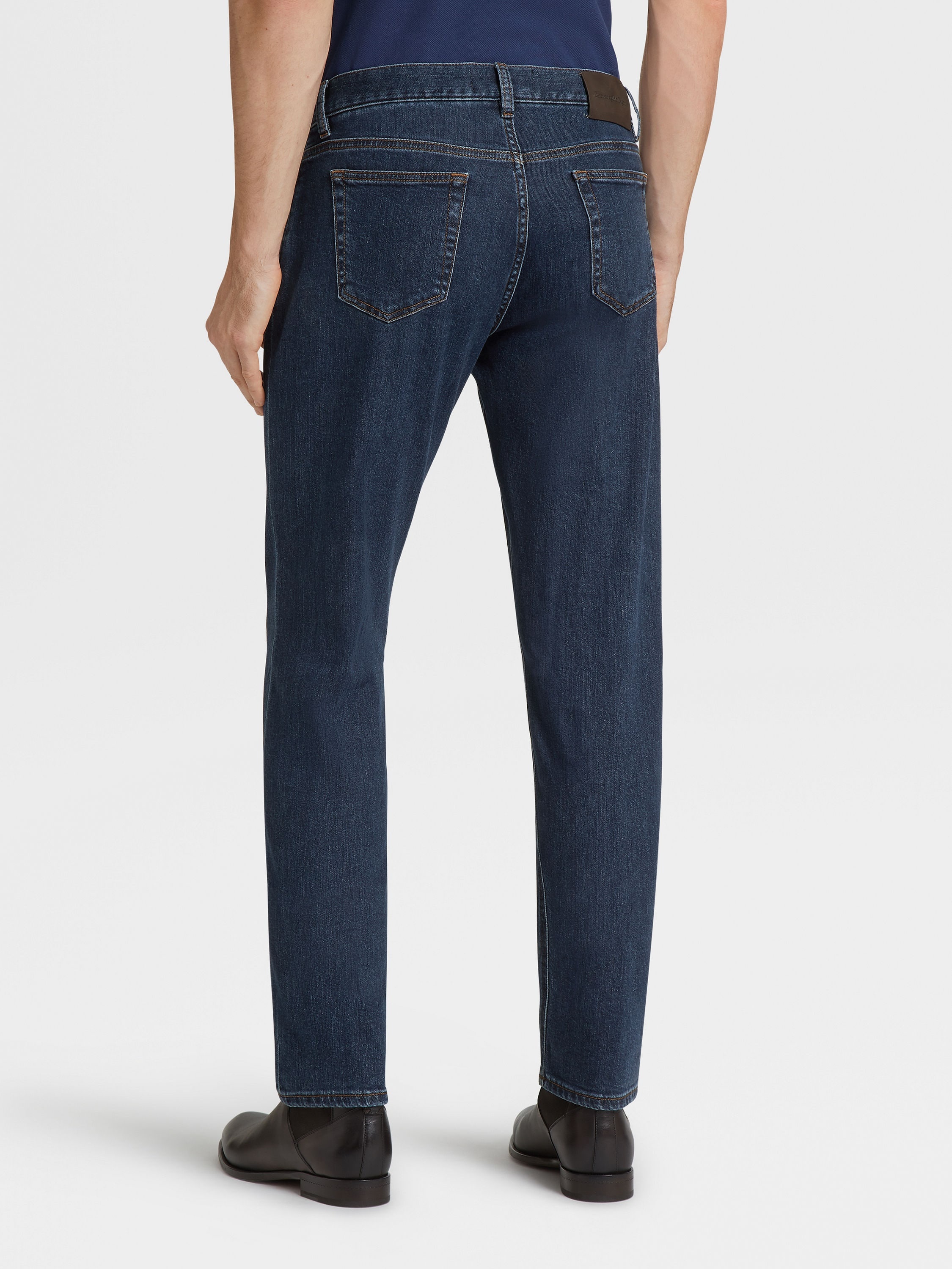 STRETCH COTTON 5-POCKET JEANS - 3