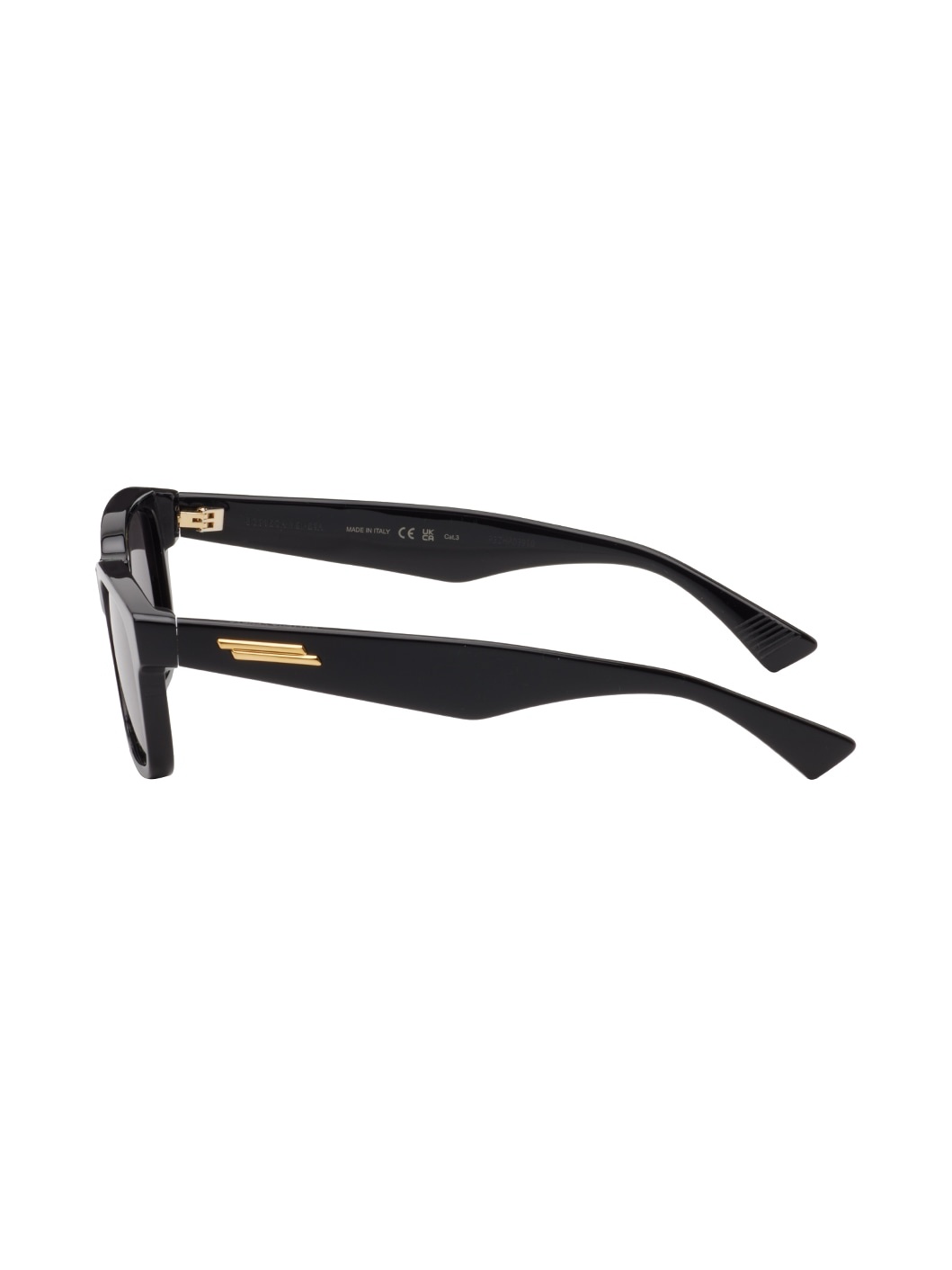 Black Classic Square Sunglasses - 3