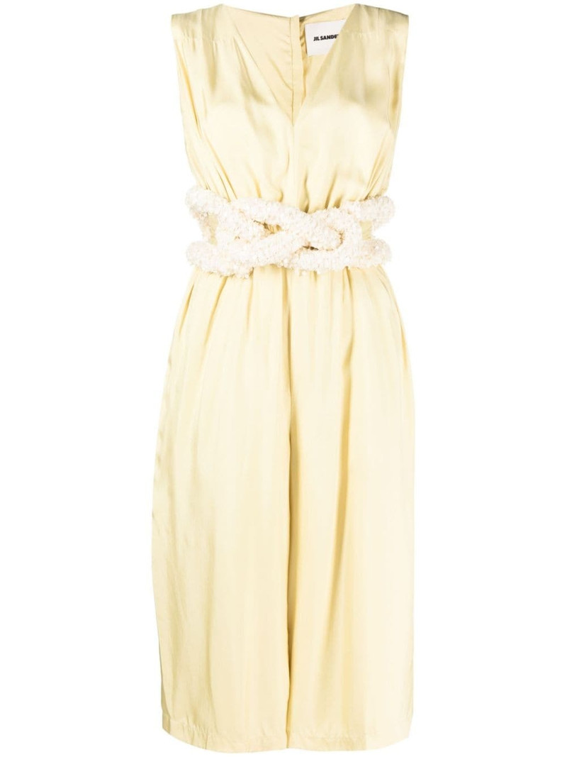 cut-out belted satin jumpsuit 1