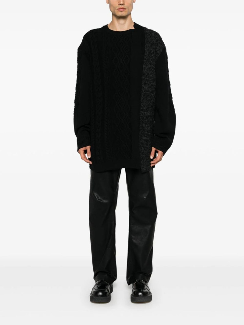 Yohji Yamamoto CABLE-KNIT SWEATER outlook
