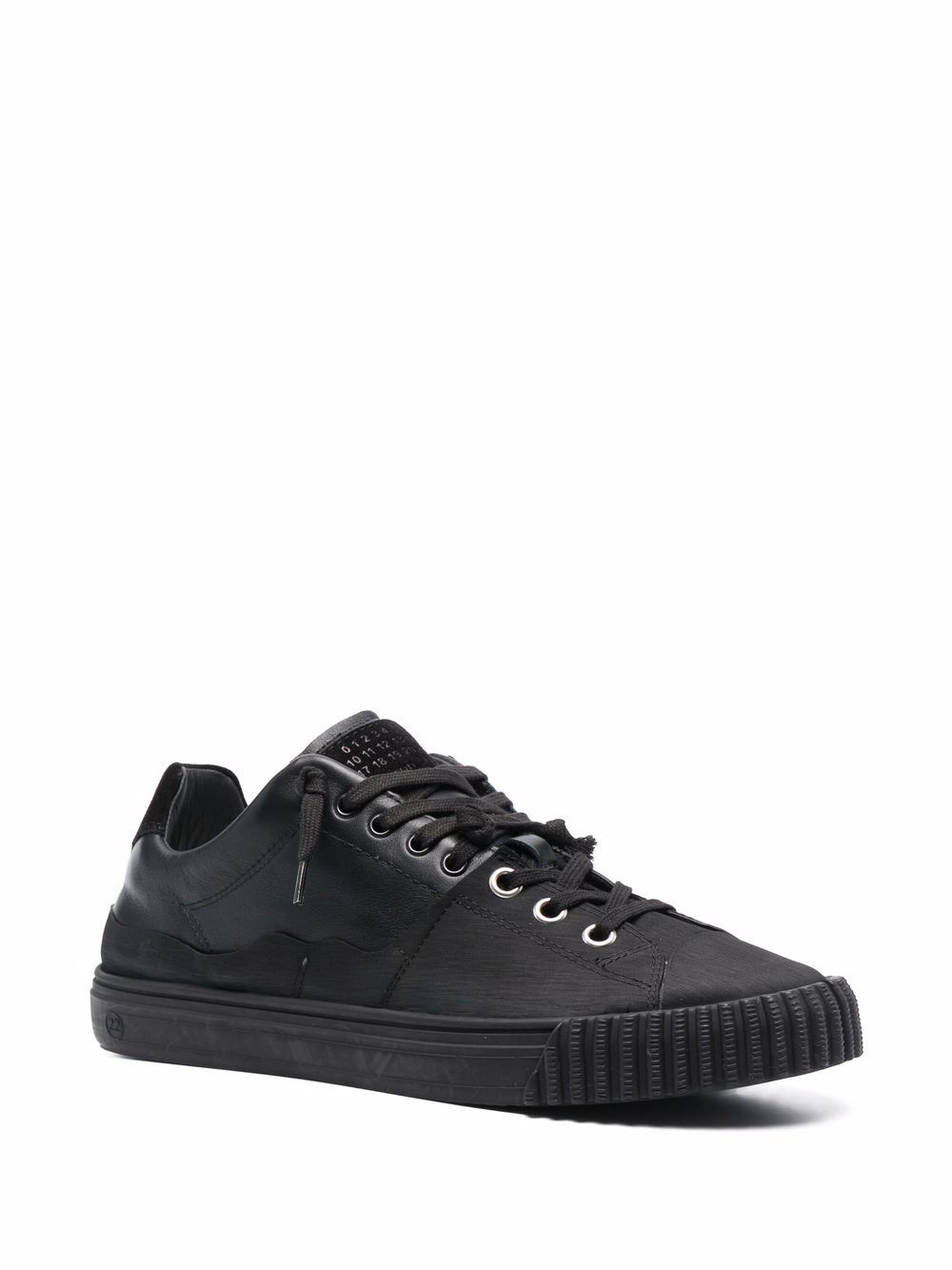 low-top lace-up sneakers - 2