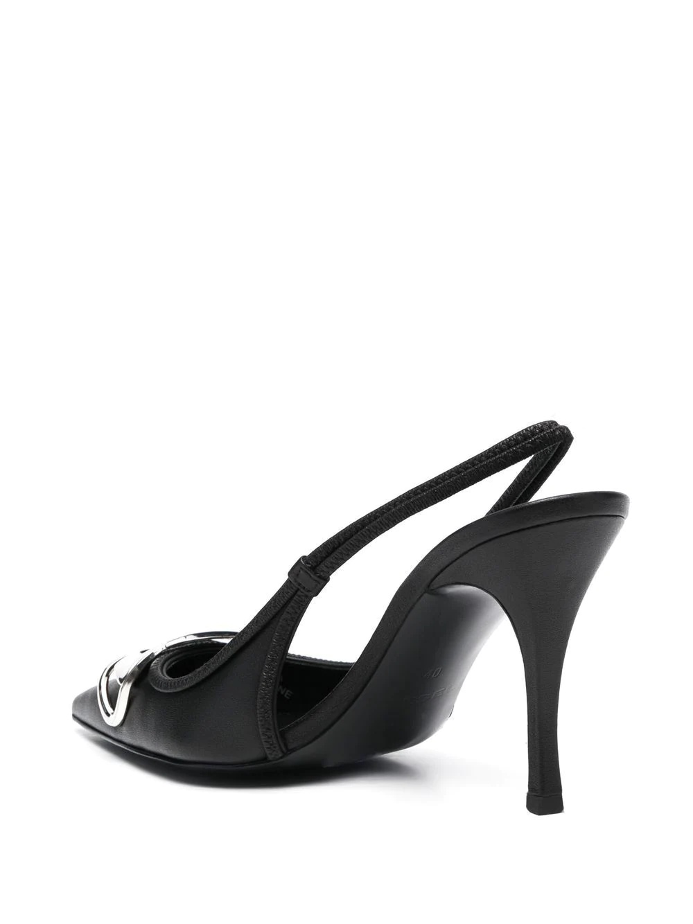 90mm embellished leather pumps - 3