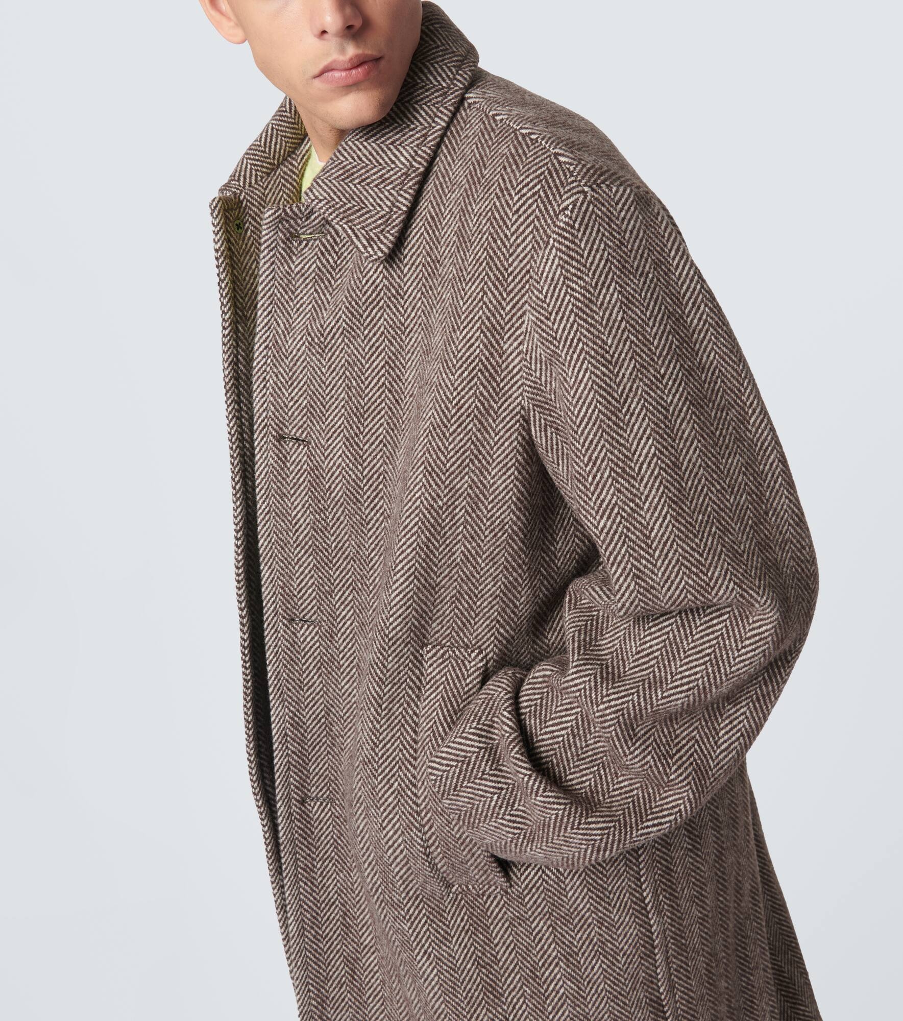 Wool tweed overcoat - 6