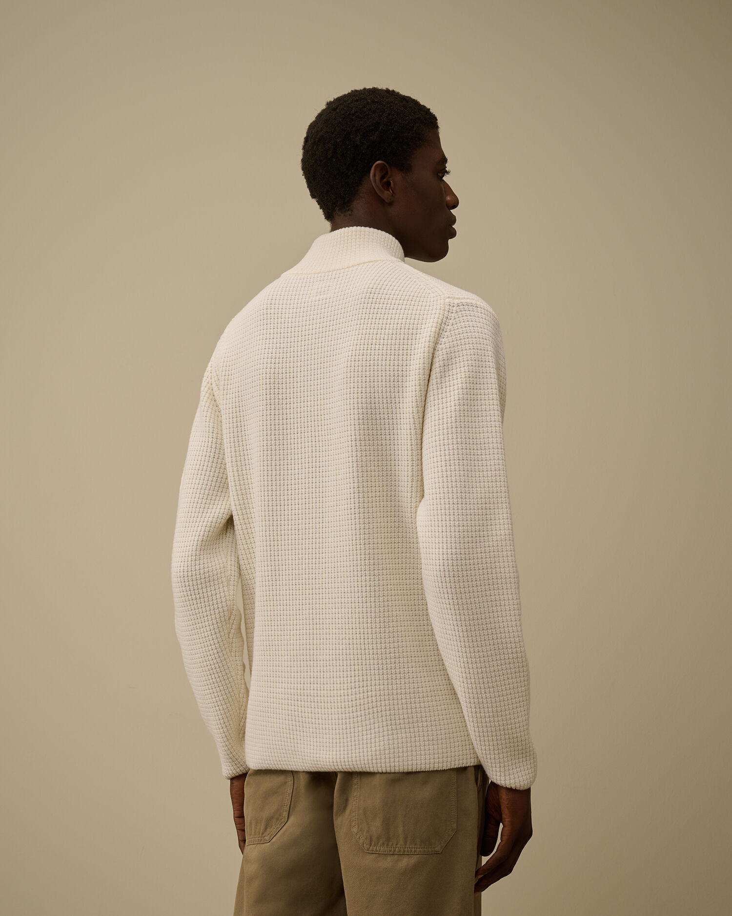 Lambswool GRS Half Zip Sweater - 4