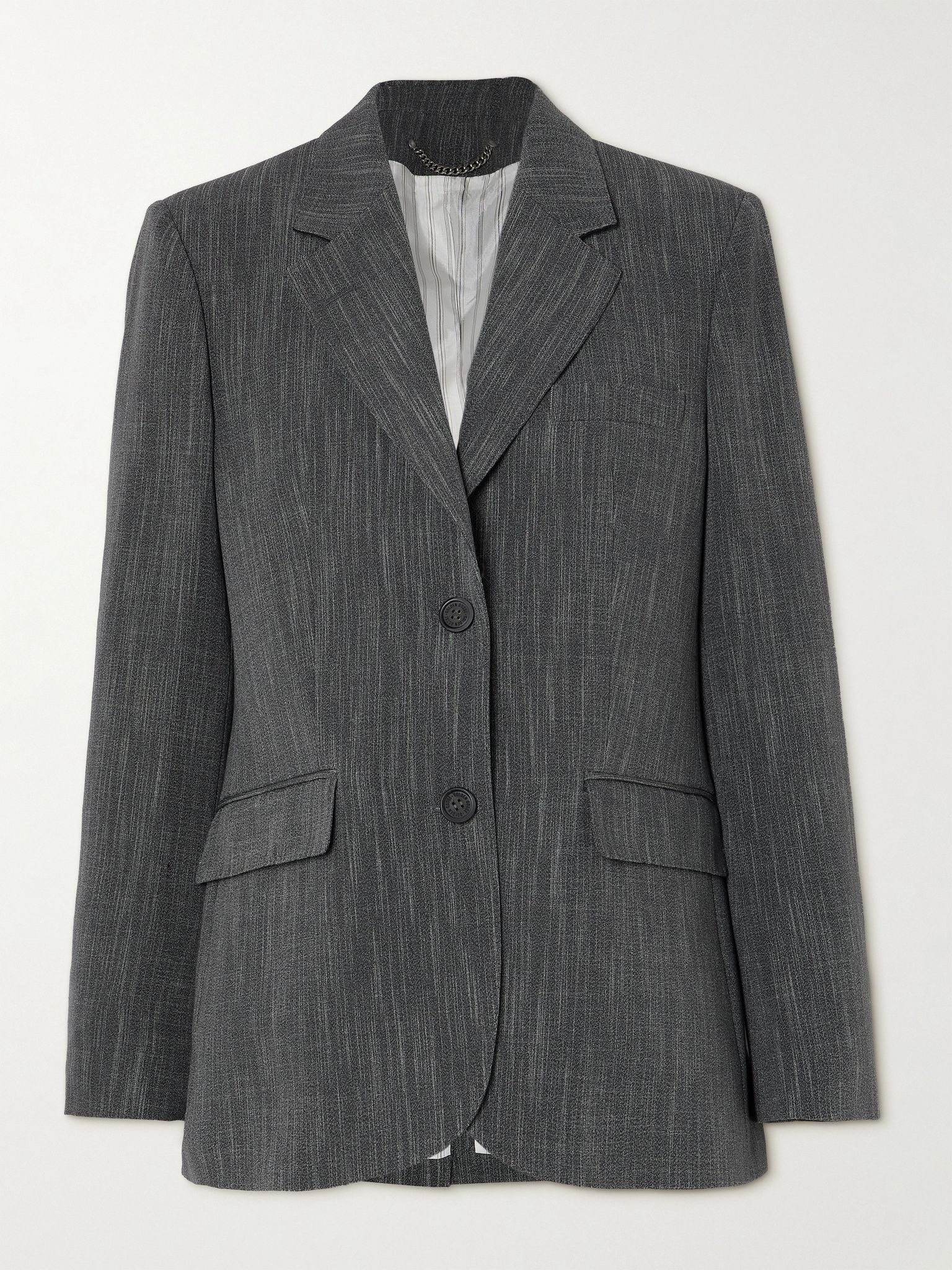 Wool-blend blazer Gray - 1
