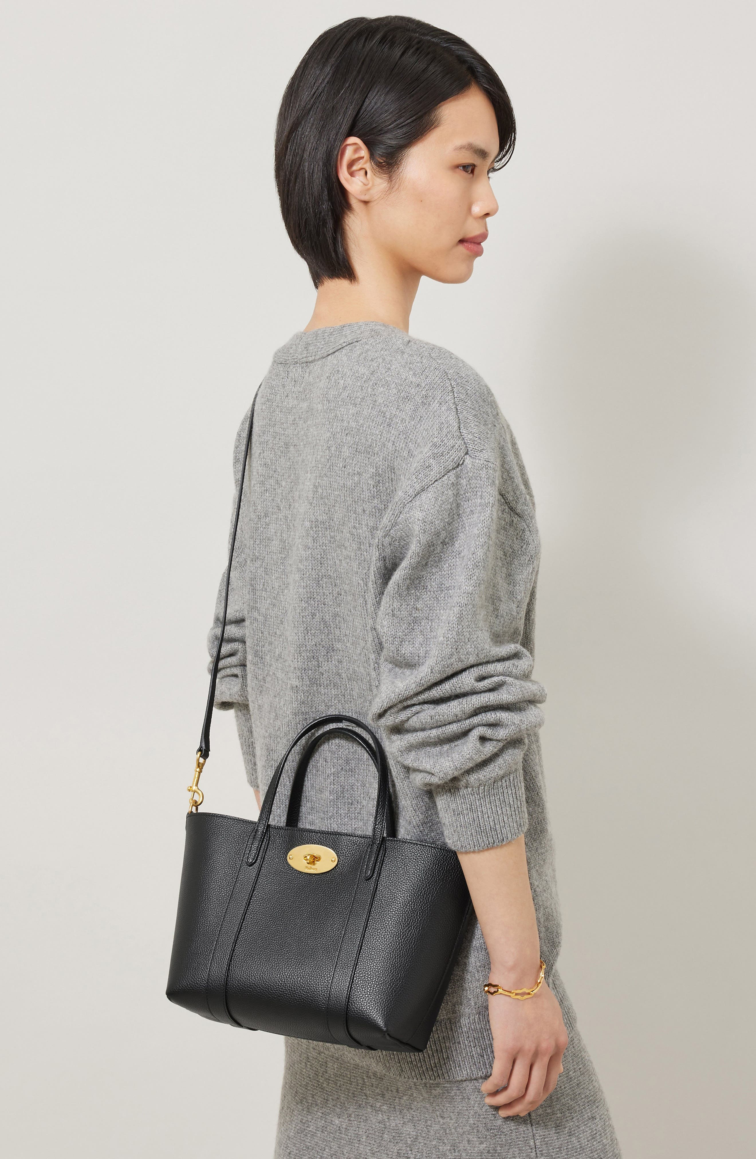 Mulberry Mini Bayswater Leather Tote in Black at Nordstrom - 2