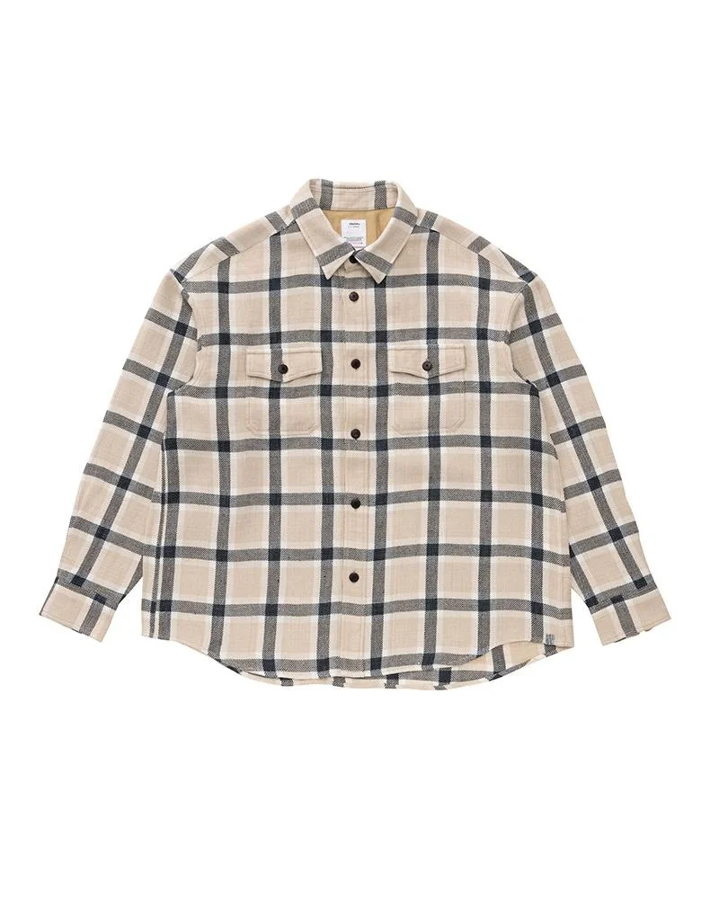 LUMBER CHECK L/S BEIGE - 1