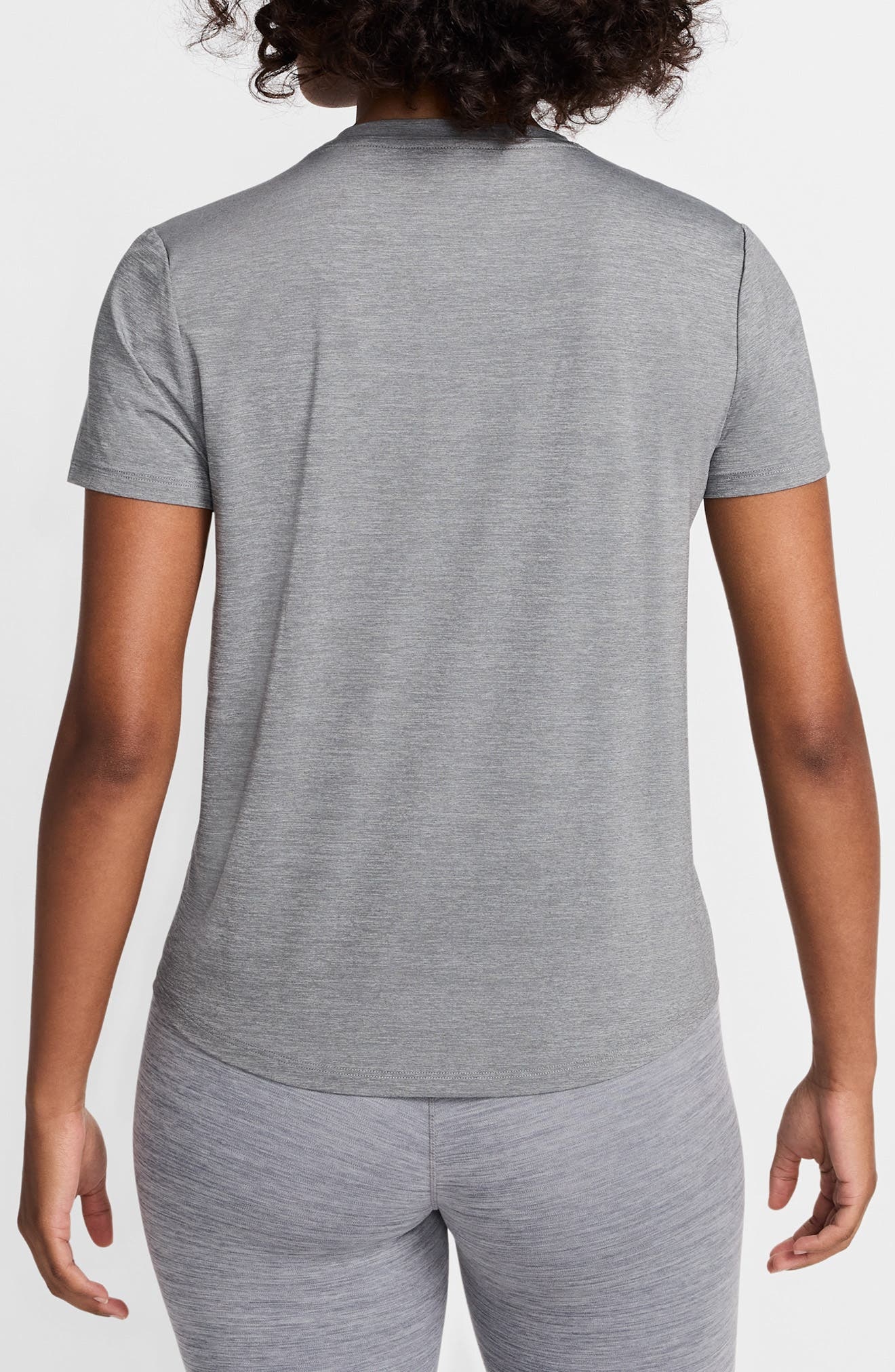 Nike One Classic Dri-FIT Training Top in Smoke Grey/Heather/Black at Nordstrom - 2
