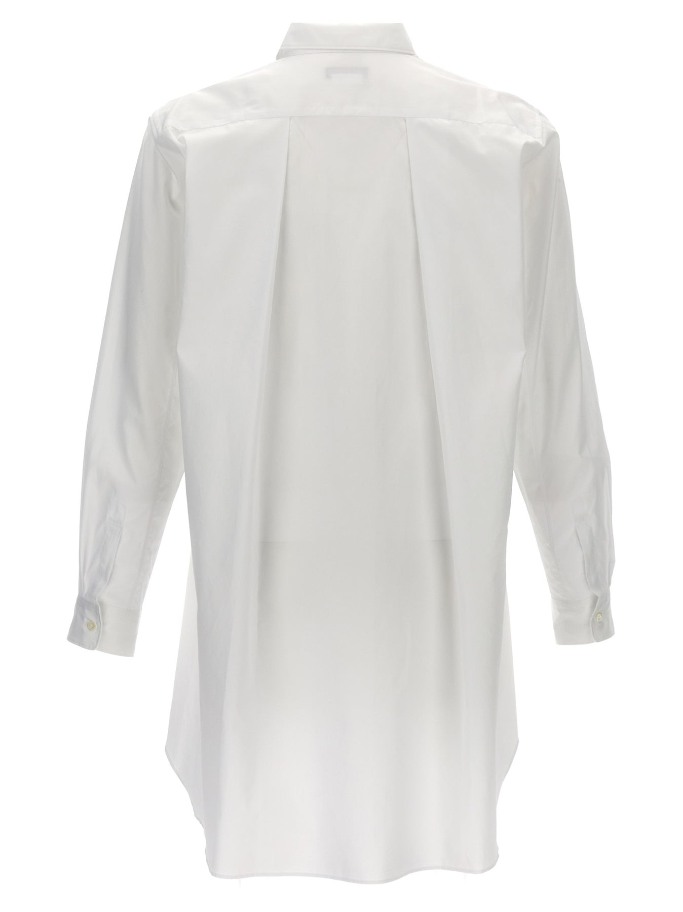 Asymmetric Hem Shirt Shirt, Blouse White - 2