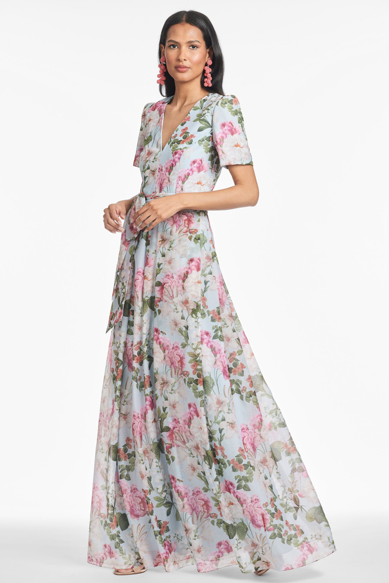 BRONWYN GOWN - SKY BLUE PETALS - 1