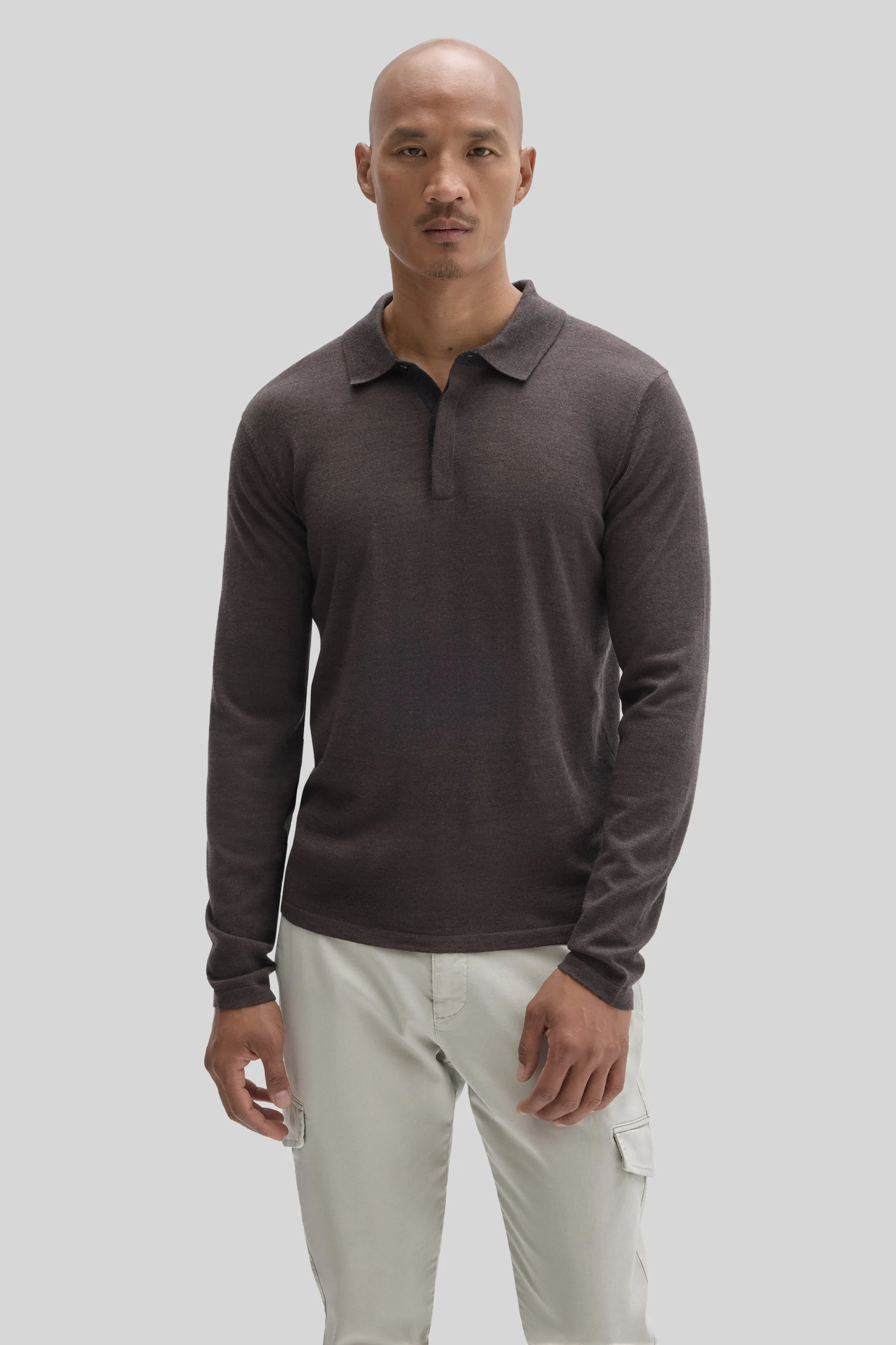 Thomas Long Sleeve Sweater Polo - 1