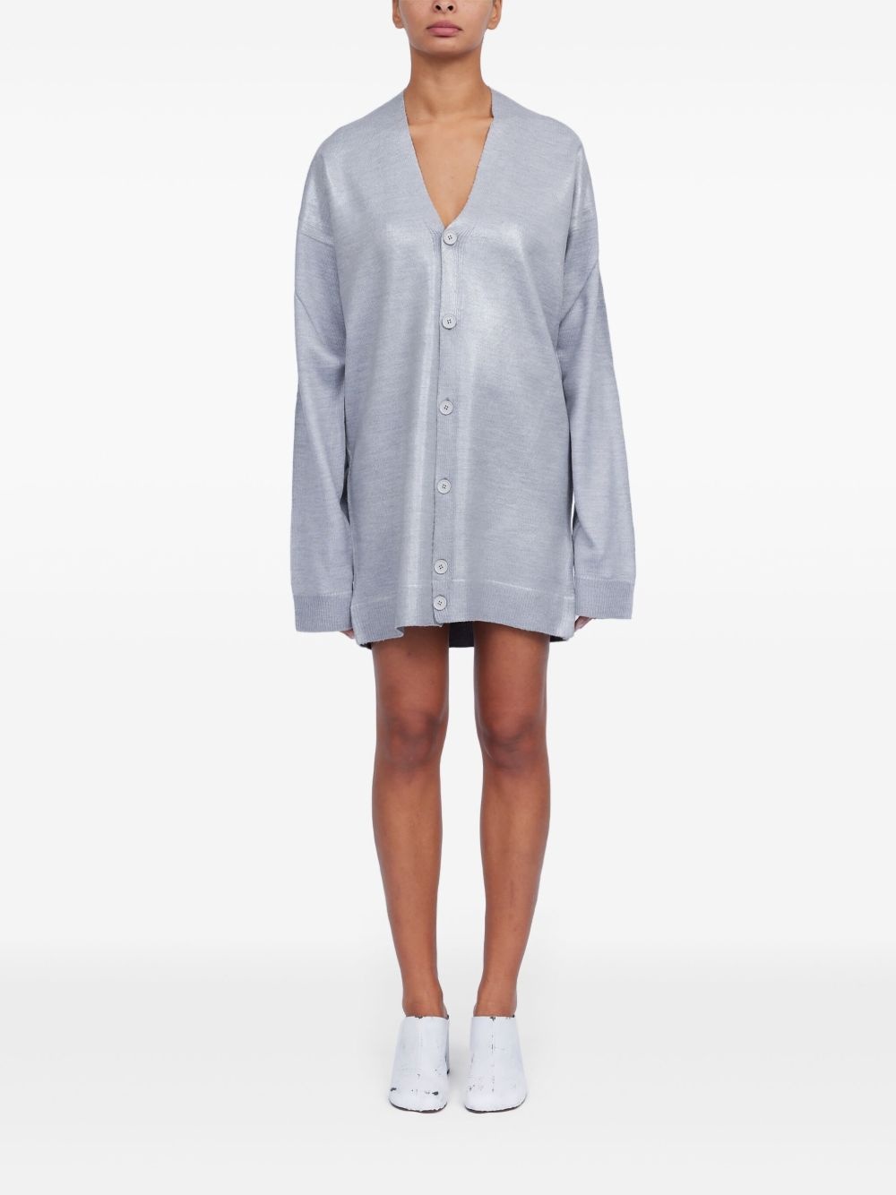 V-neck cardigan - 2