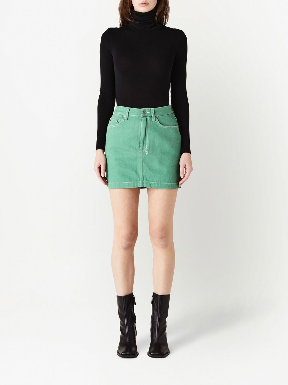 five-pocket mini skirt - 2